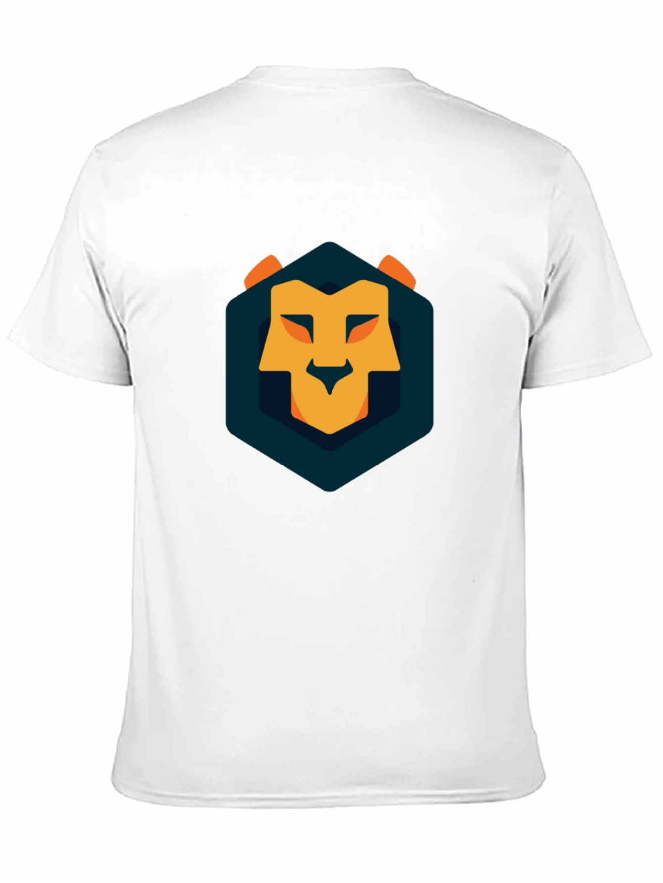 Geometric Lion Graphic Tee - Modern Style