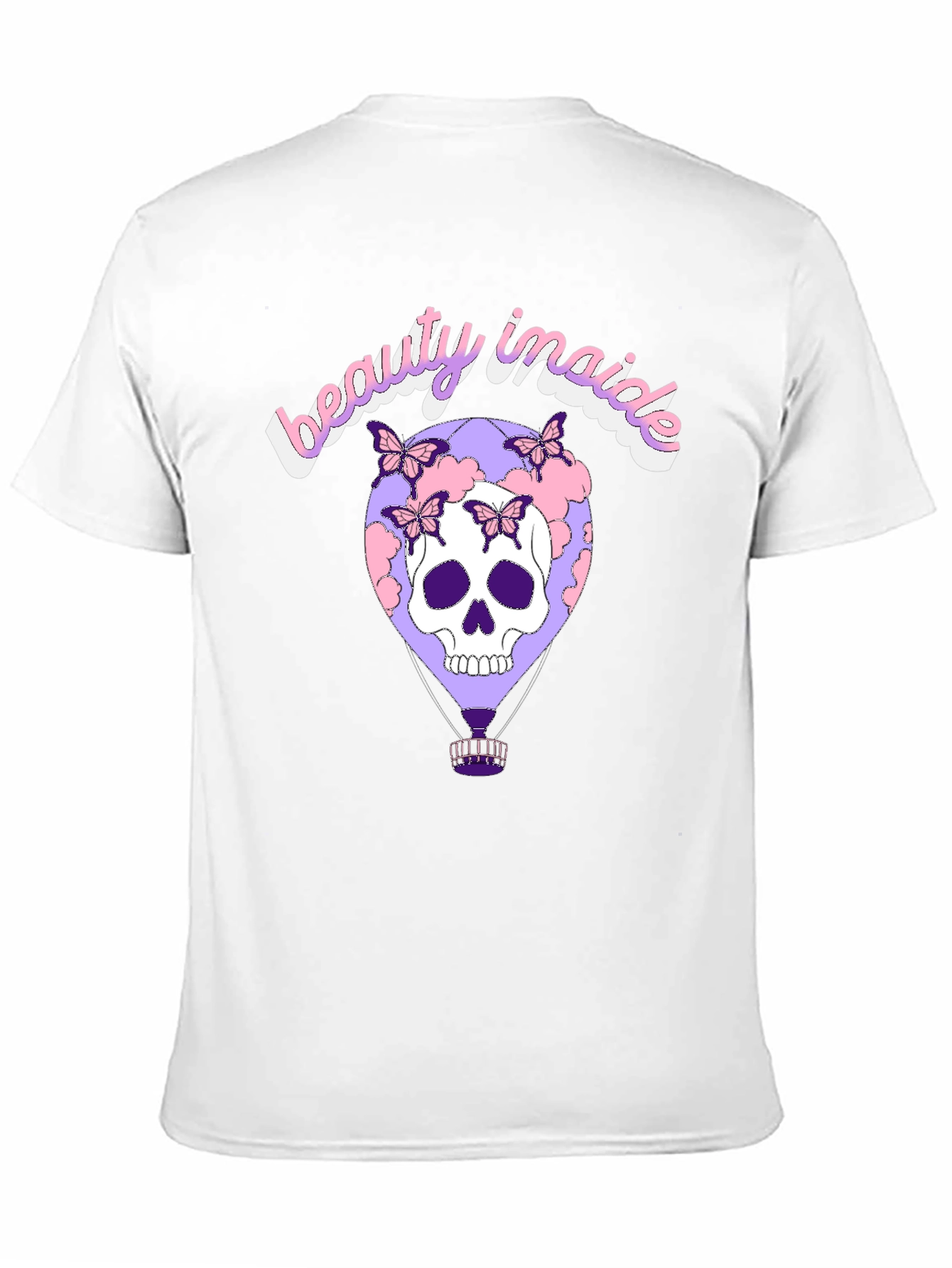 Beauty Inside Skull Balloon Graphic Tee