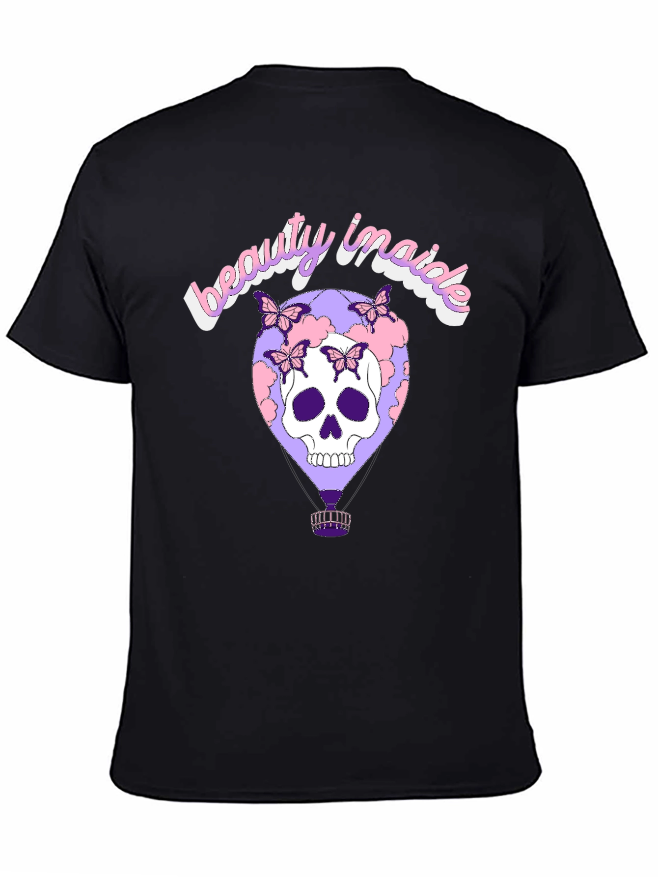 Beauty Inside Skull Balloon Graphic Tee