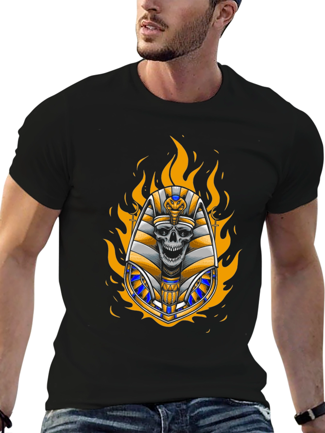Pharaoh Skull T-Shirt - Mens Graphic Tee