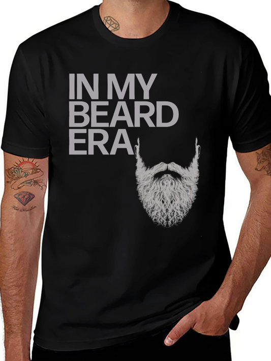 In My Beard Era Graphic Tee - Mens Black T-Shirt