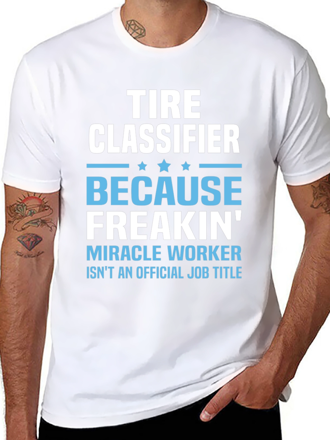 Tire Classifier Funny Job Title Graphic Tee