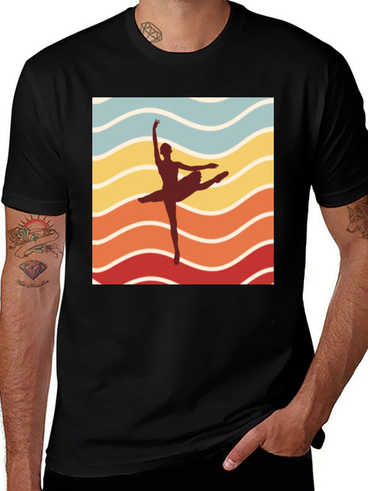 Ballet Retro Tee - Dancer Silhouette