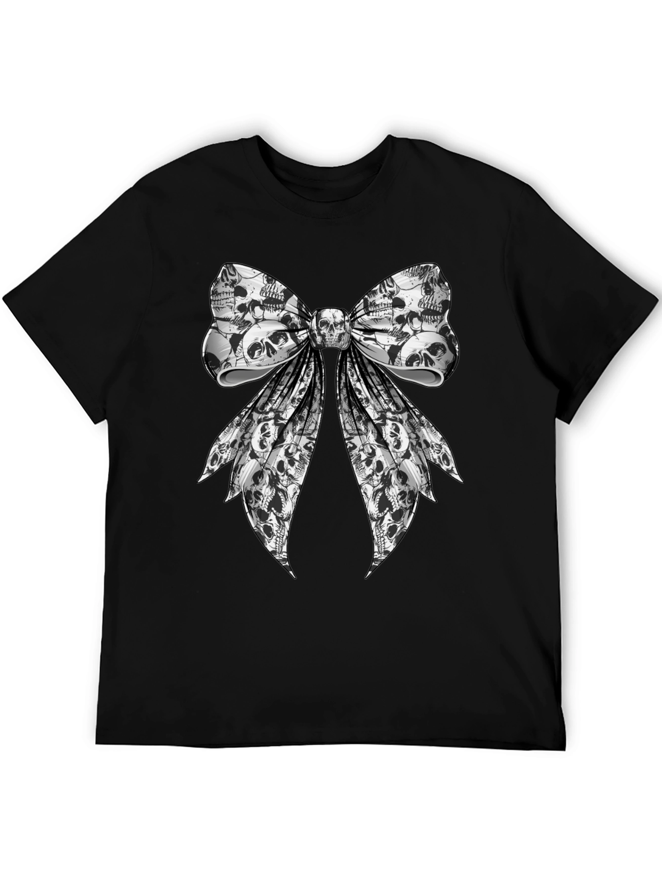 Skull Bow Graphic Tee - Rocker Style