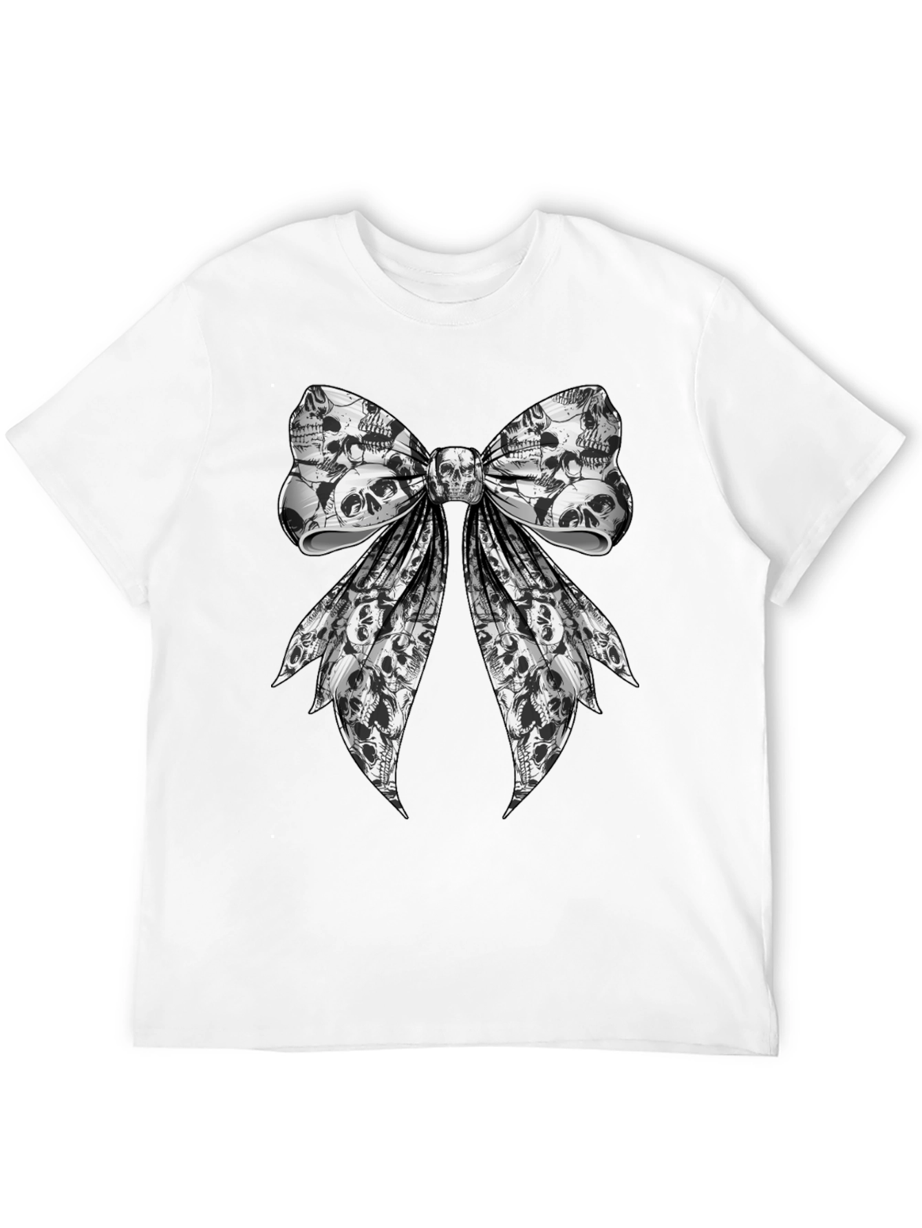 Skull Bow Graphic Tee - Rocker Style
