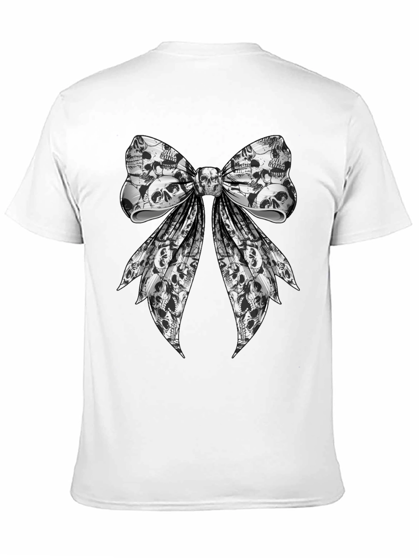 Skull Bow Graphic Tee - Rocker Style