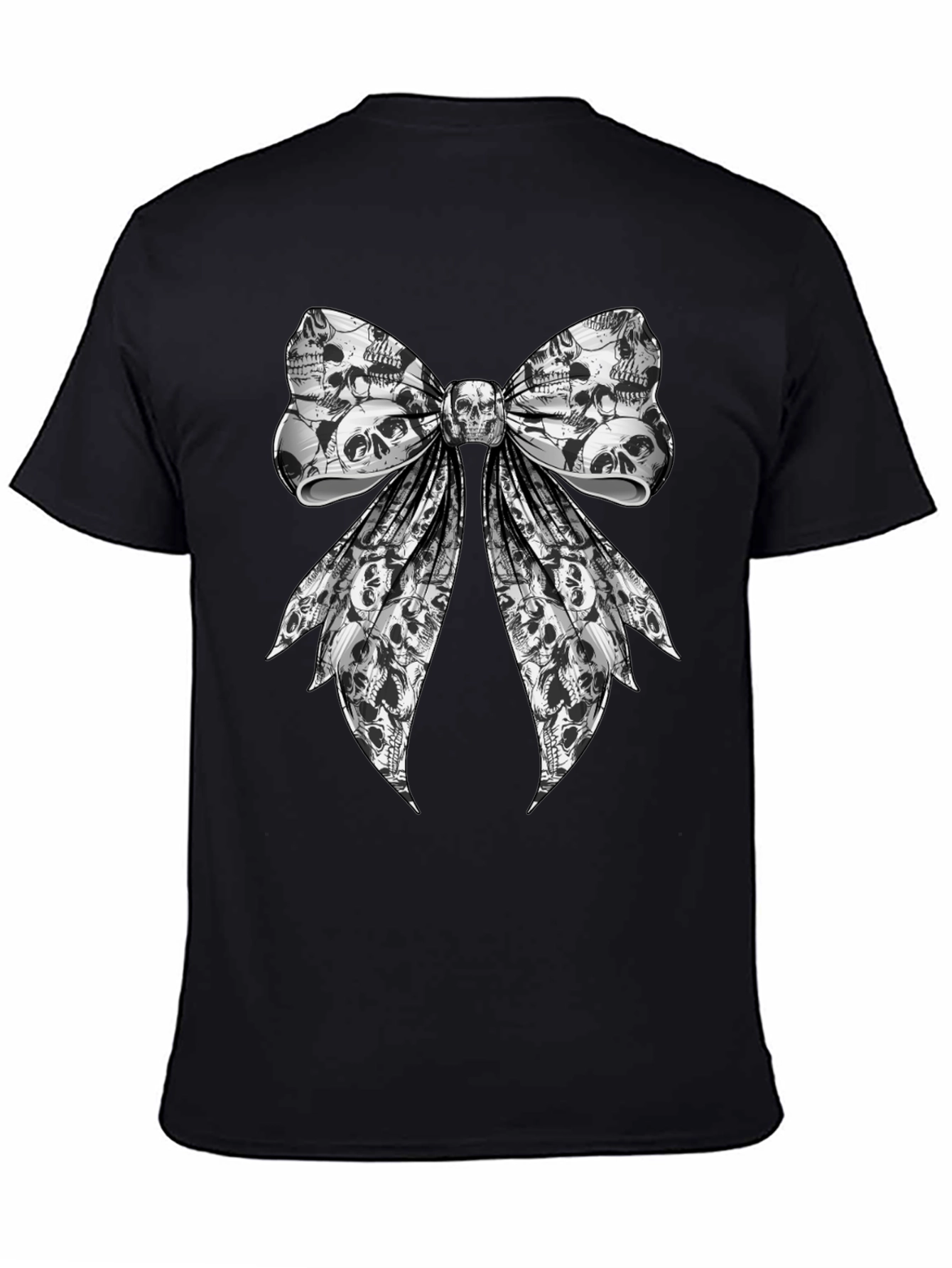 Skull Bow Graphic Tee - Rocker Style