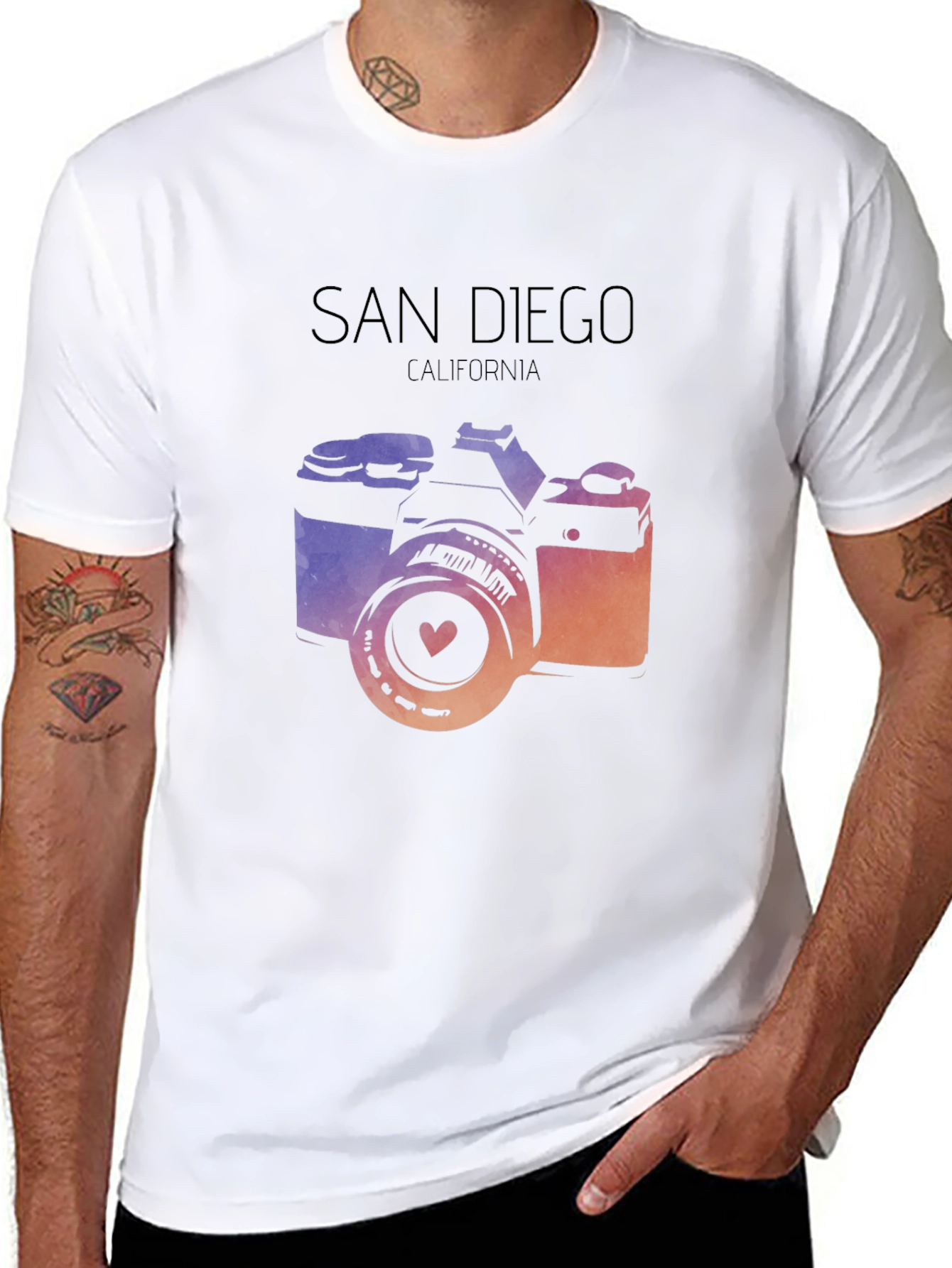 San Diego Camera Graphic T-Shirt