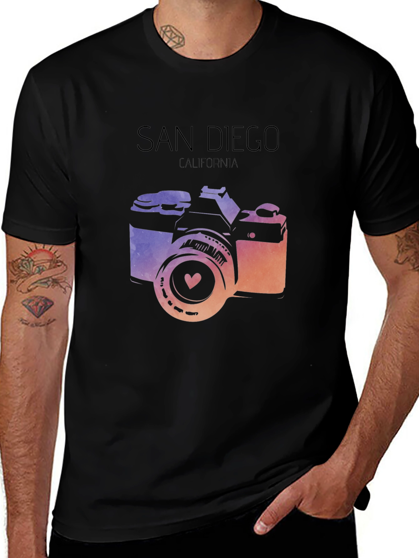 San Diego Camera Graphic T-Shirt