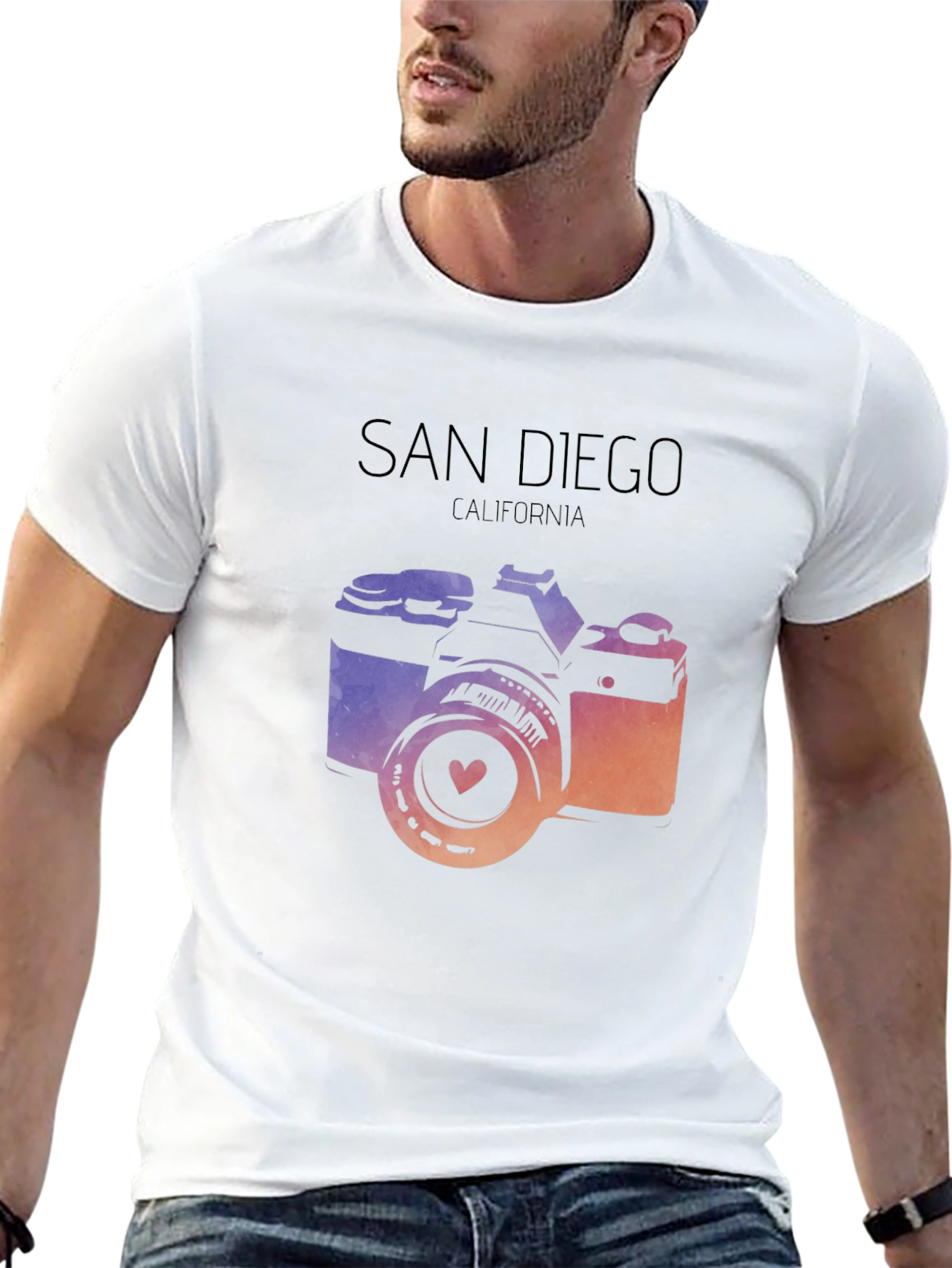 San Diego Camera Graphic T-Shirt