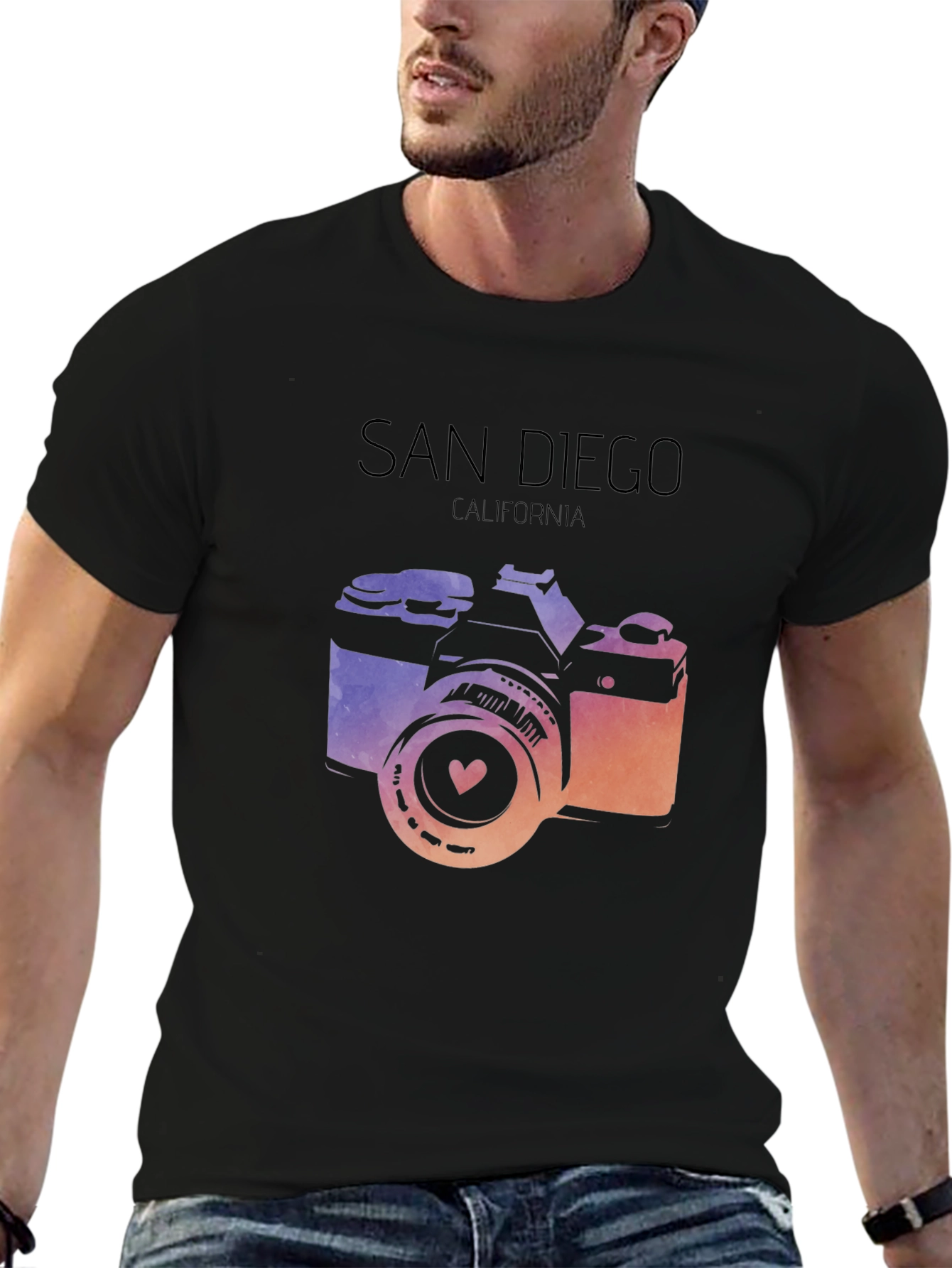 San Diego Camera Graphic T-Shirt