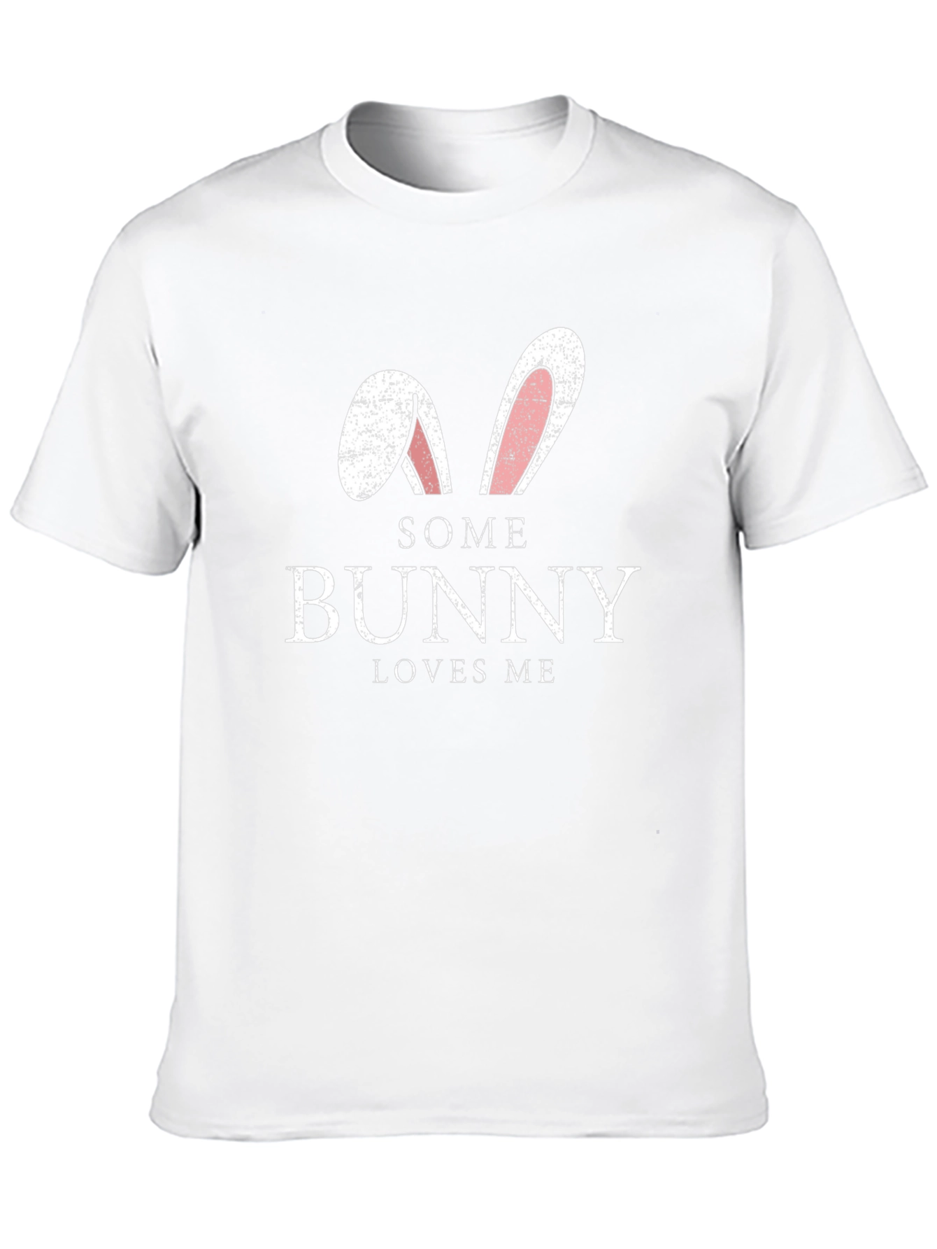 Some Bunny Loves Me Black T-Shirt
