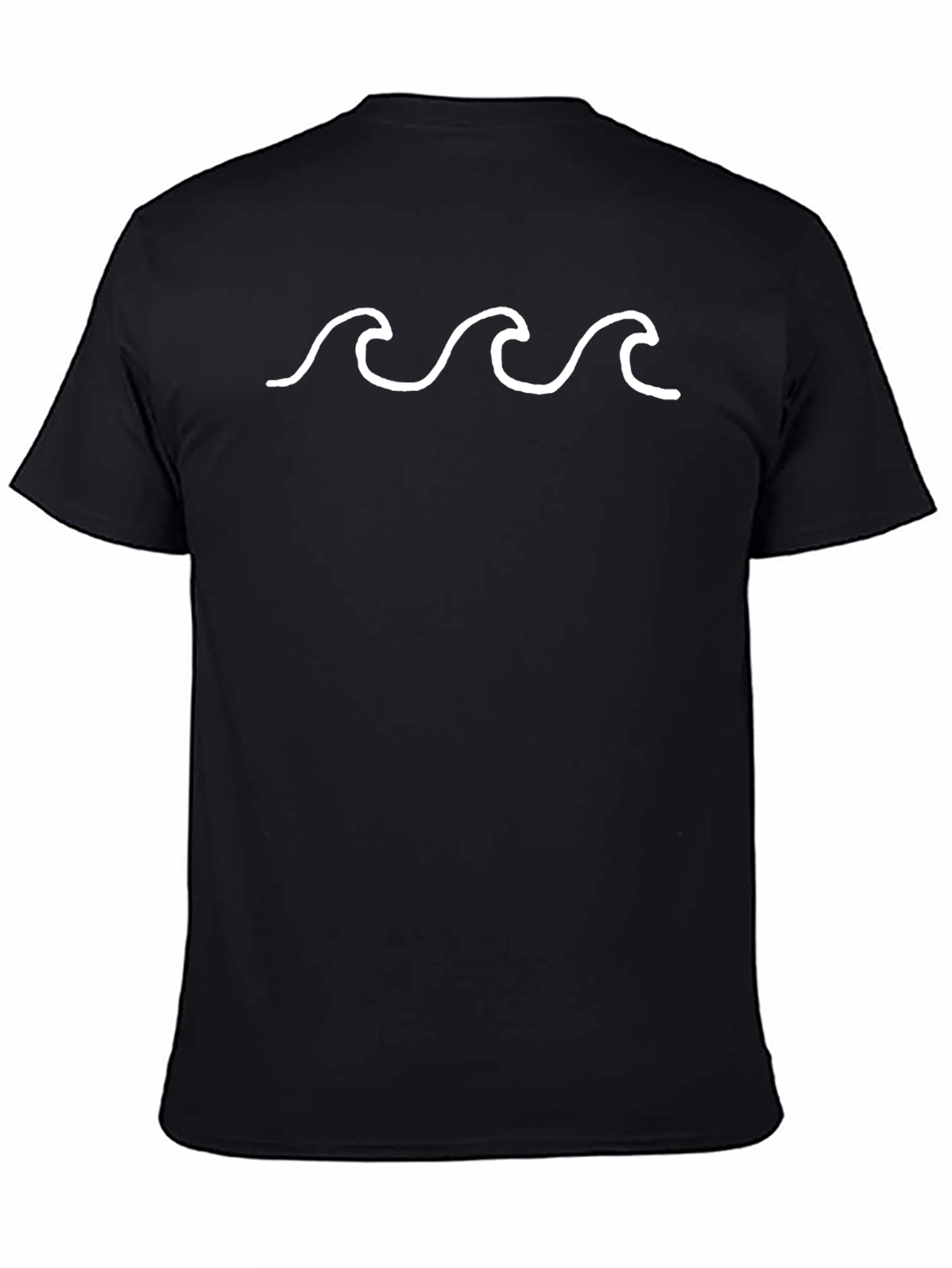 Minimalist Wave Design T-Shirt