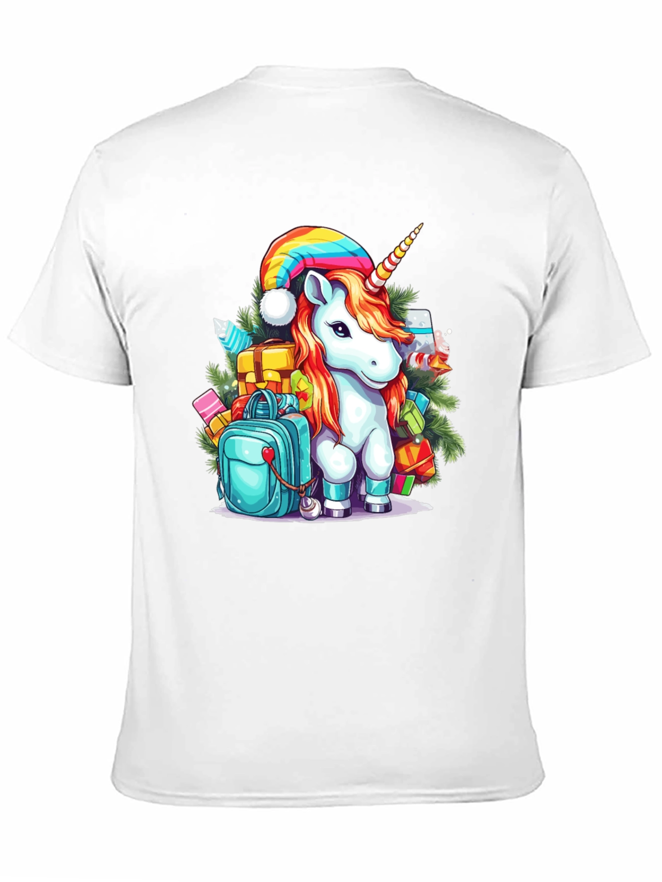 Festive Unicorn Christmas T-Shirt