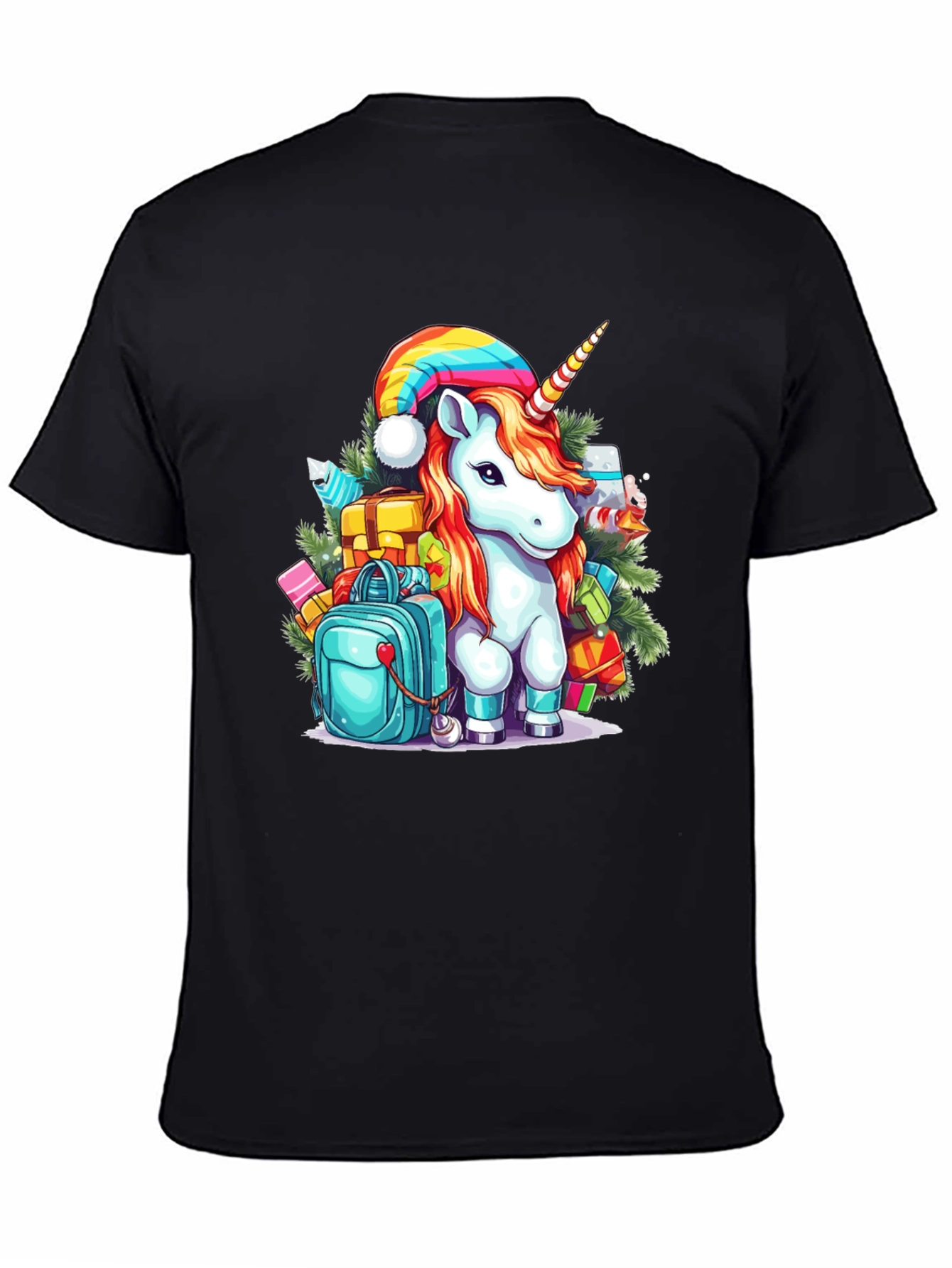 Festive Unicorn Christmas T-Shirt
