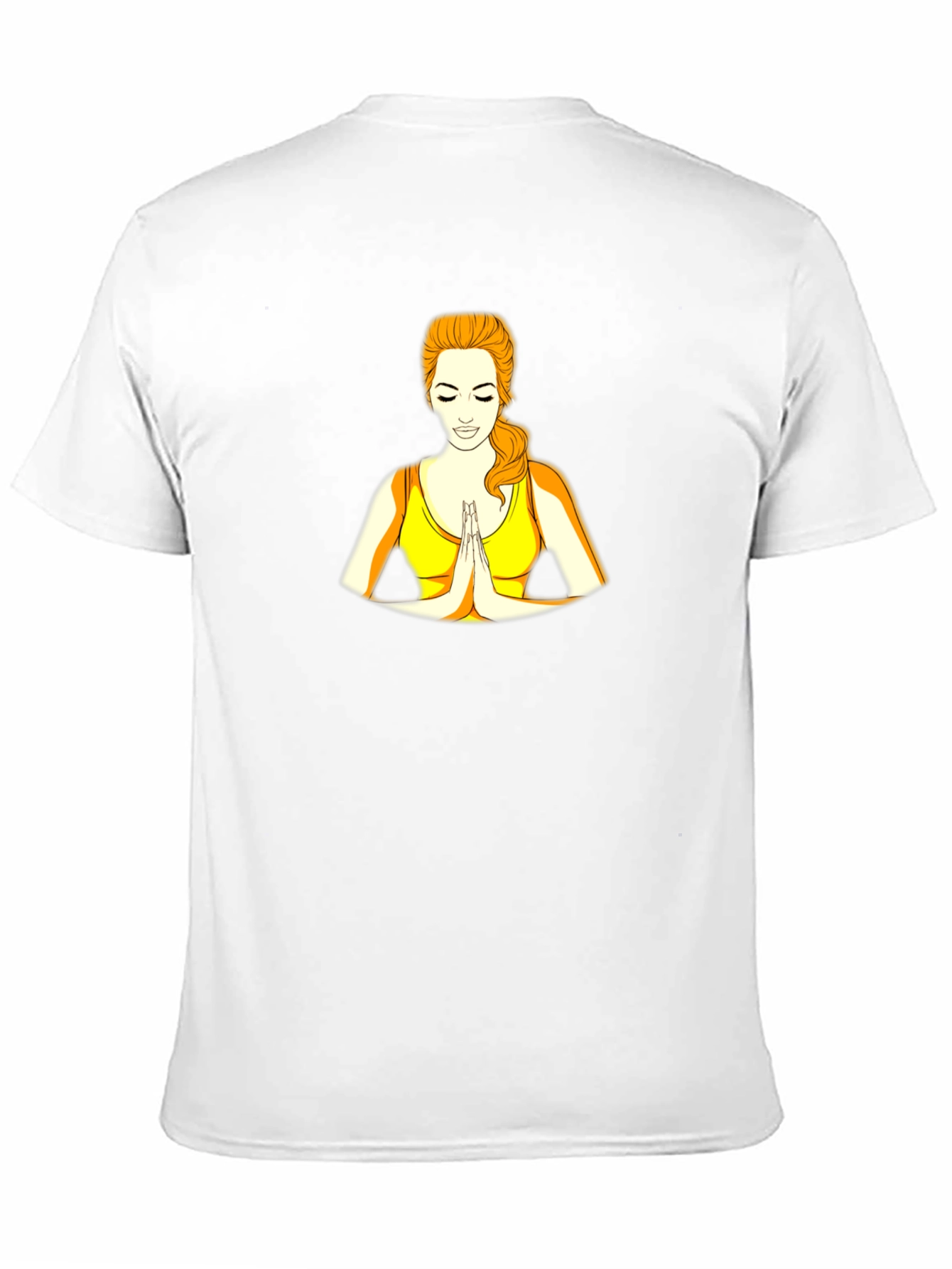 Yoga Girl Graphic Print Black T-Shirt