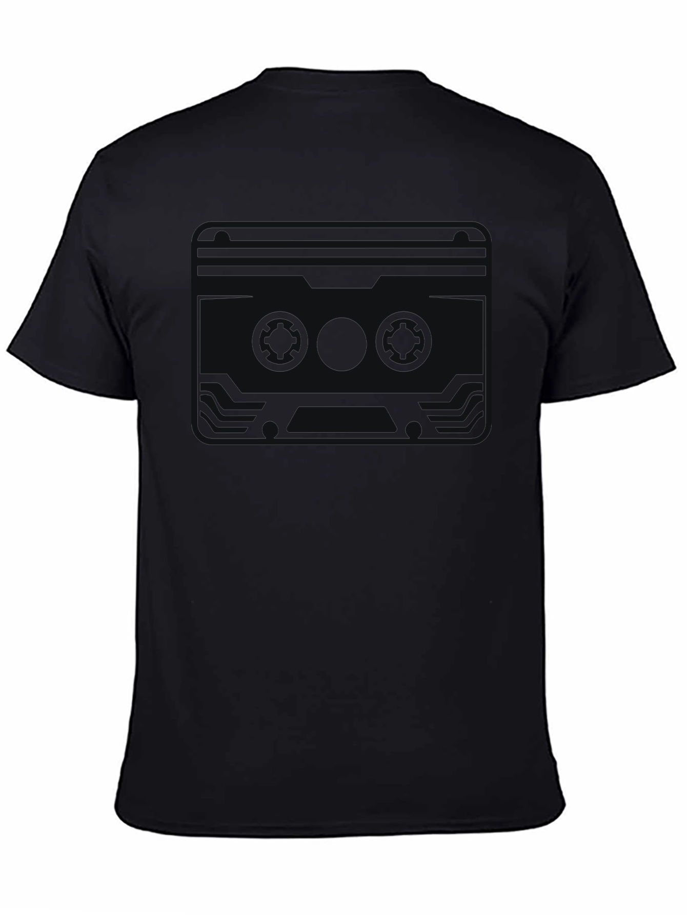 Retro Cassette Graphic T-Shirt - Classic Black Tee