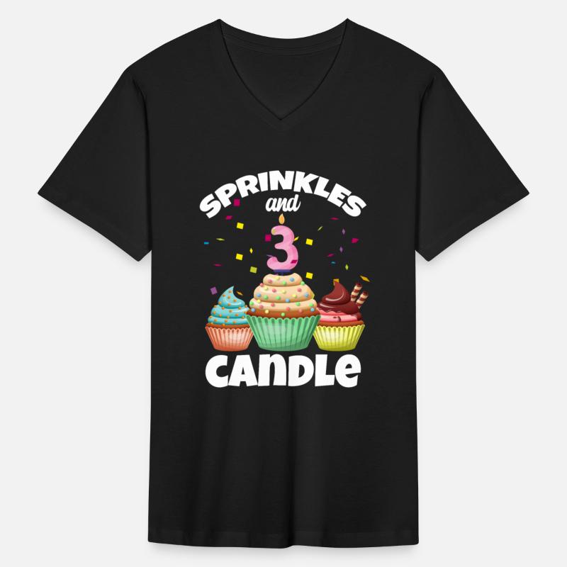 3 Sprinkles Candle Cupcake Confetti Kid 3rd