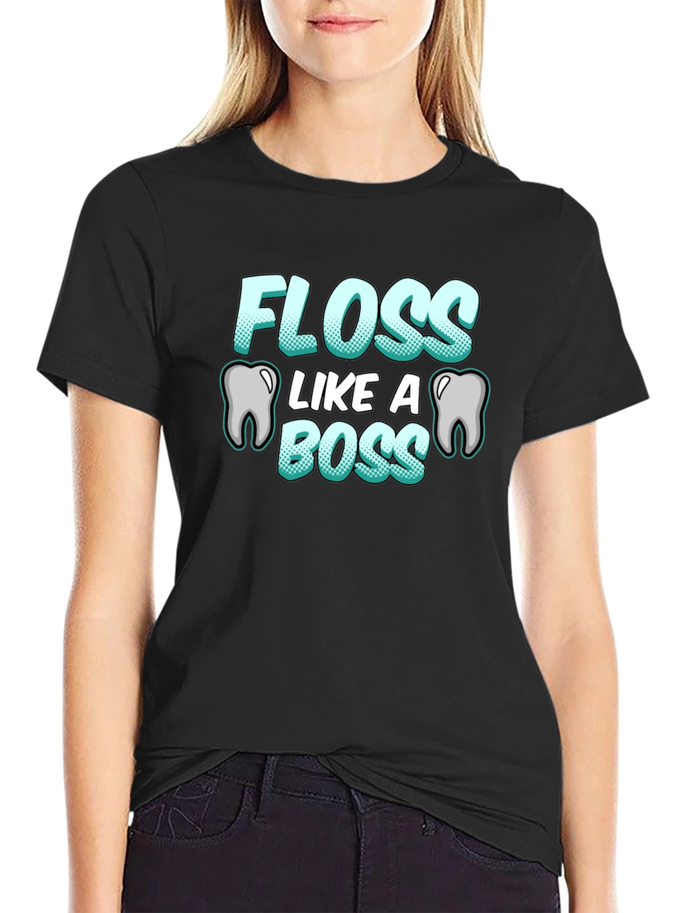 Floss Like A Boss T-Shirt Funny Dental Hygiene Tee