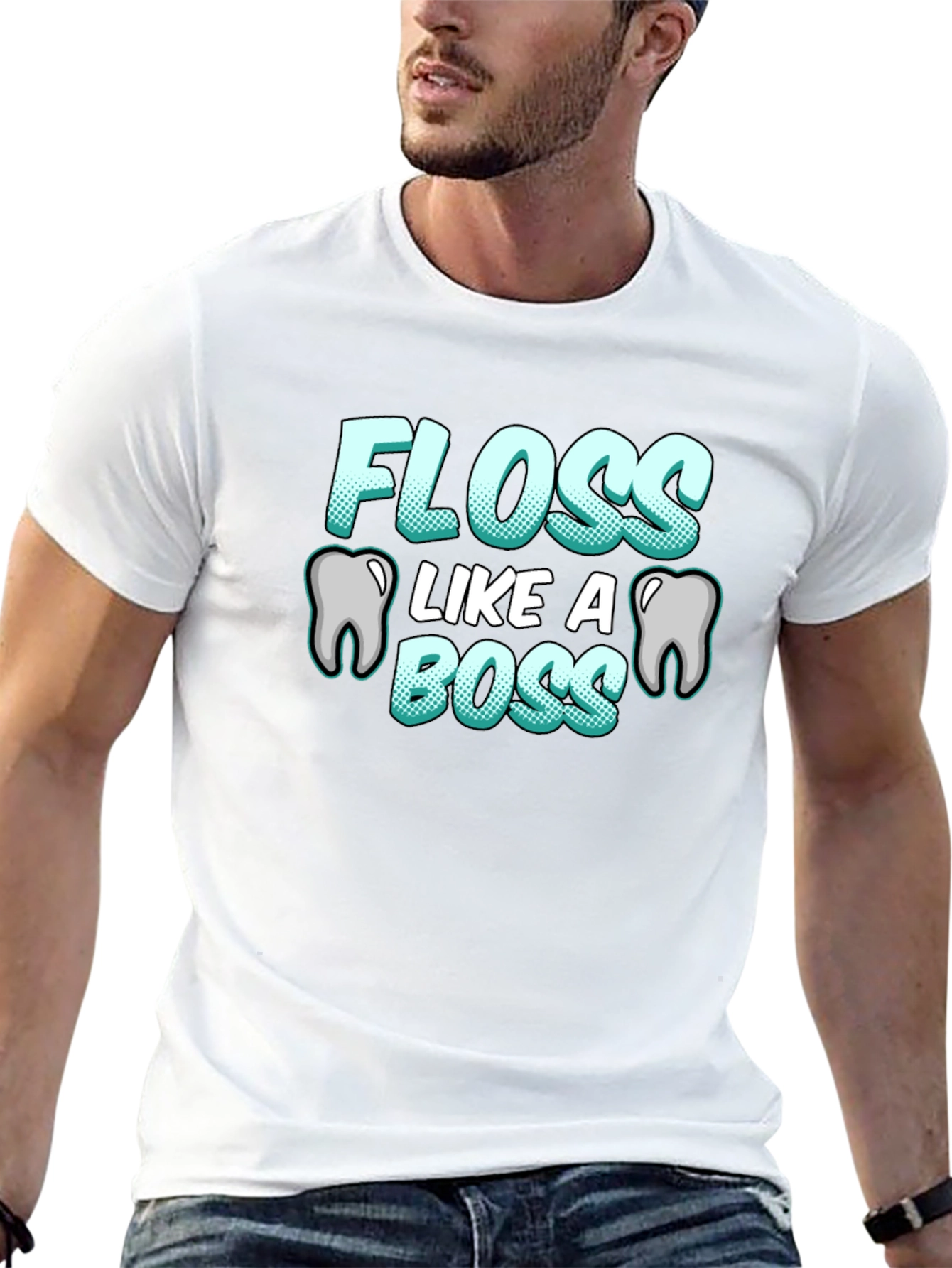 Floss Like A Boss T-Shirt Funny Dental Hygiene Tee