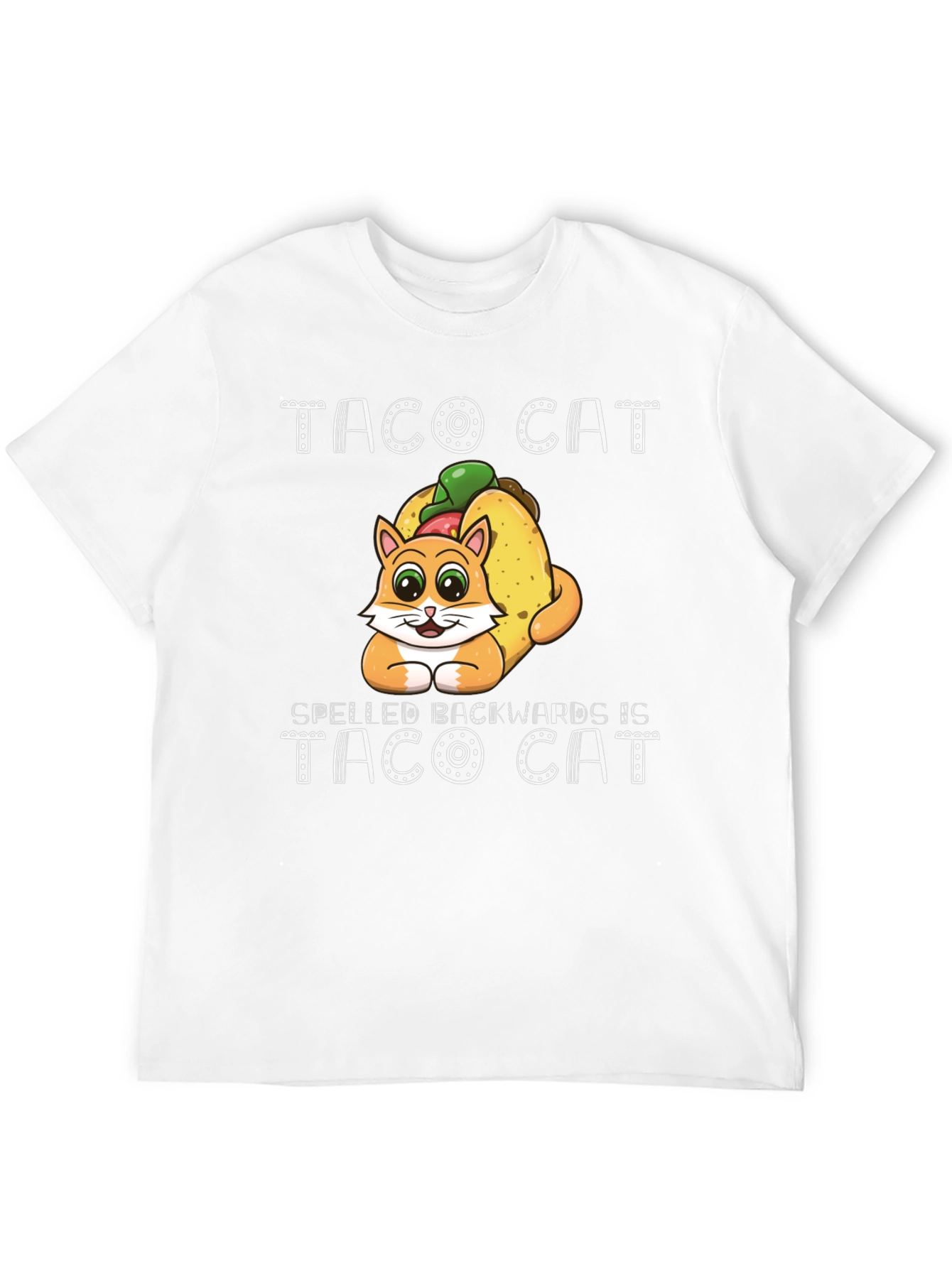 Taco Cat T-Shirt Funny Palindrome Tee