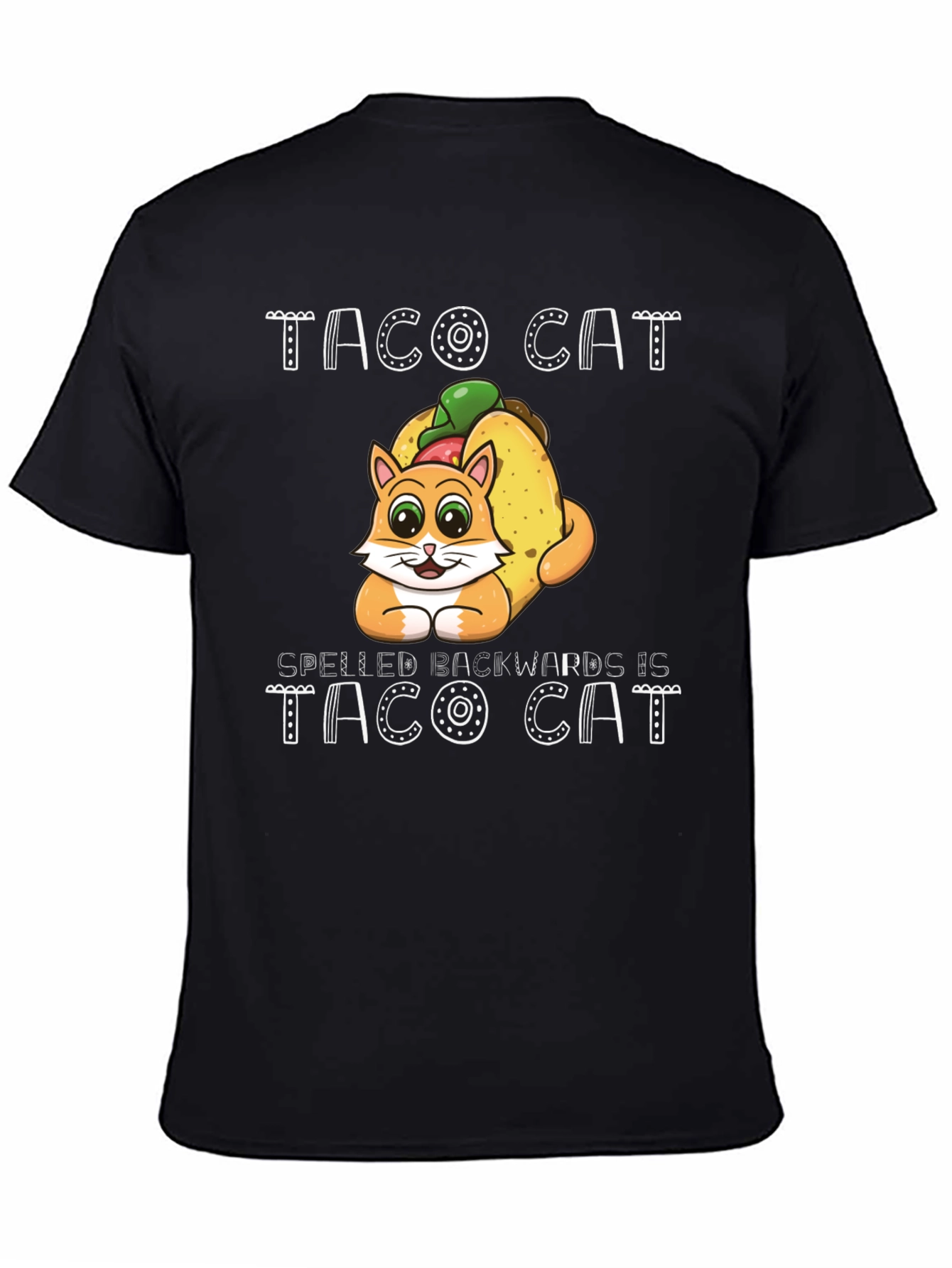 Taco Cat T-Shirt Funny Palindrome Tee