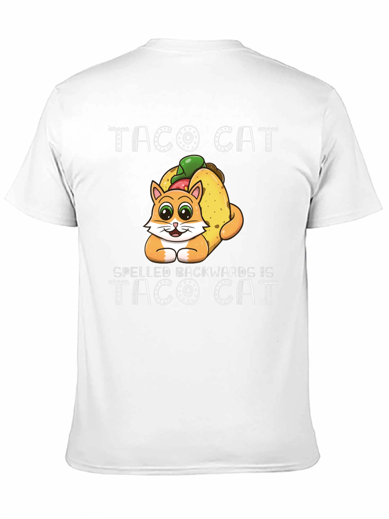 Taco Cat T-Shirt Funny Palindrome Tee