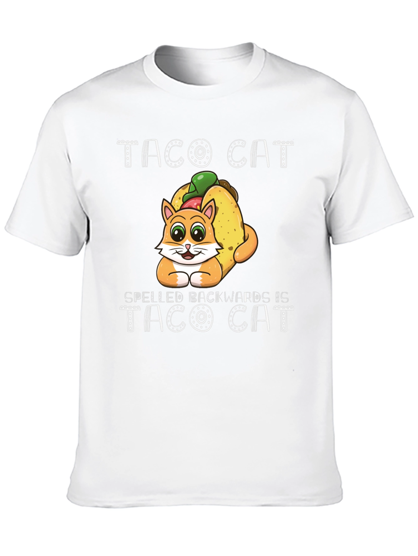 Taco Cat T-Shirt Funny Palindrome Tee