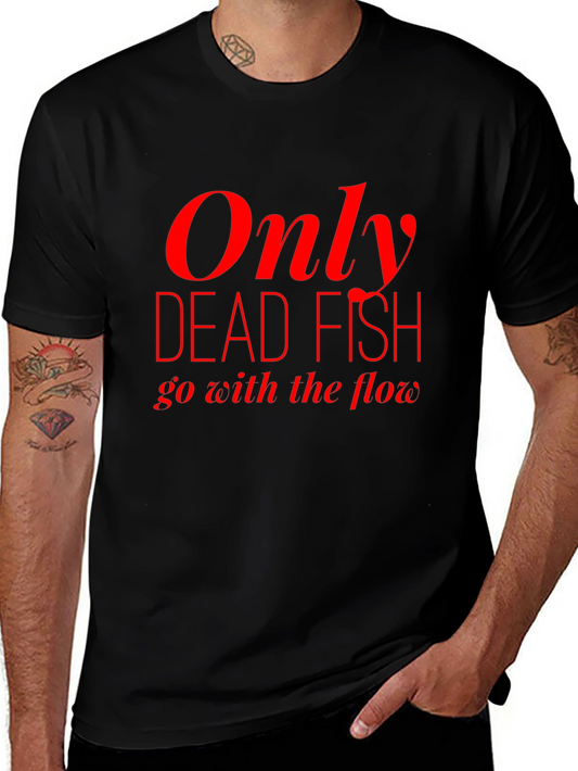 Only Dead Fish Black Graphic T-Shirt
