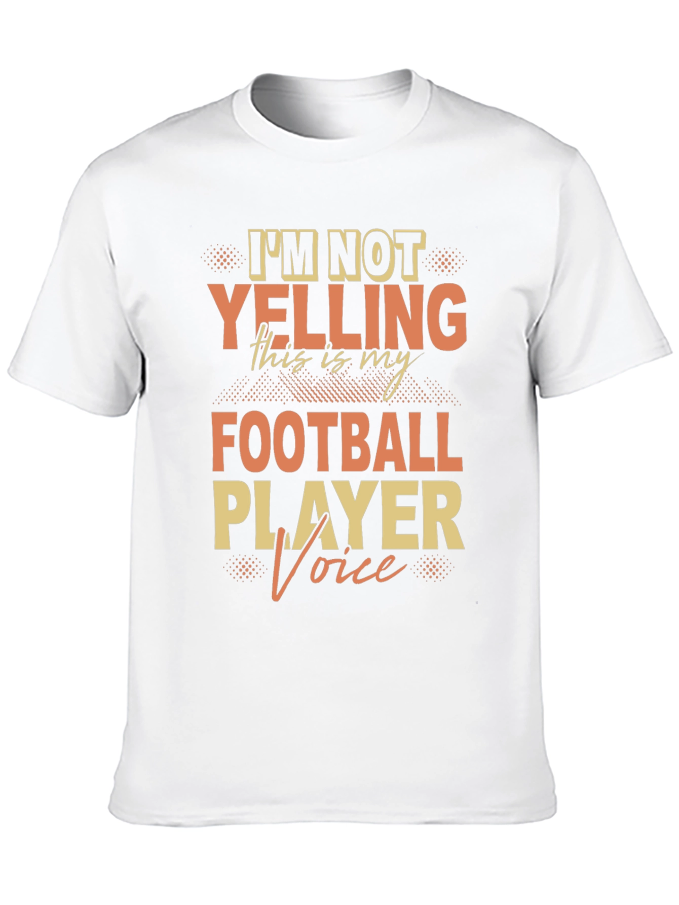 Football Player Voice T-Shirt - Novelty Fan Tee