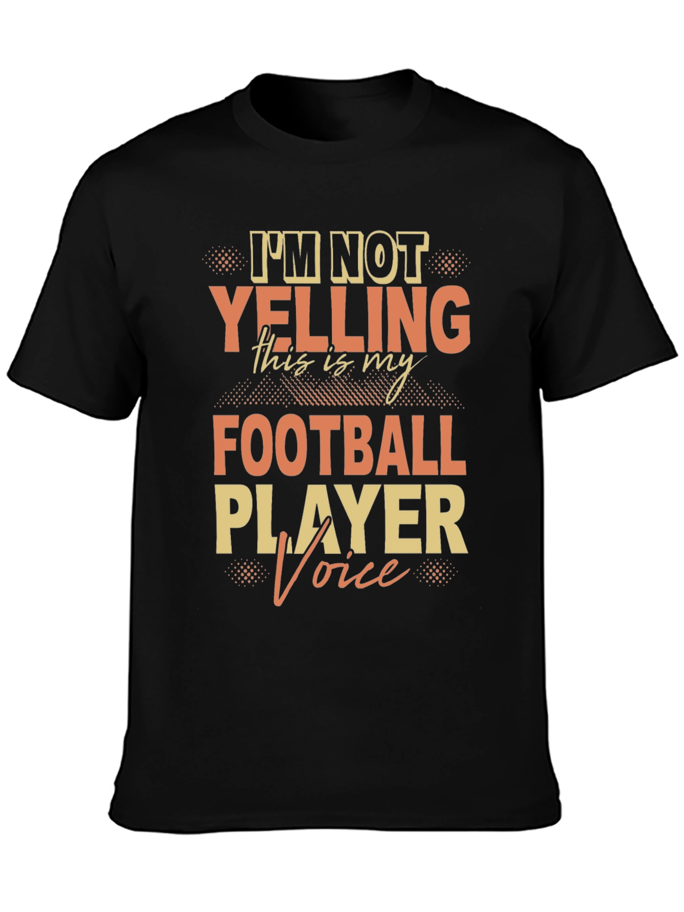 Football Player Voice T-Shirt - Novelty Fan Tee