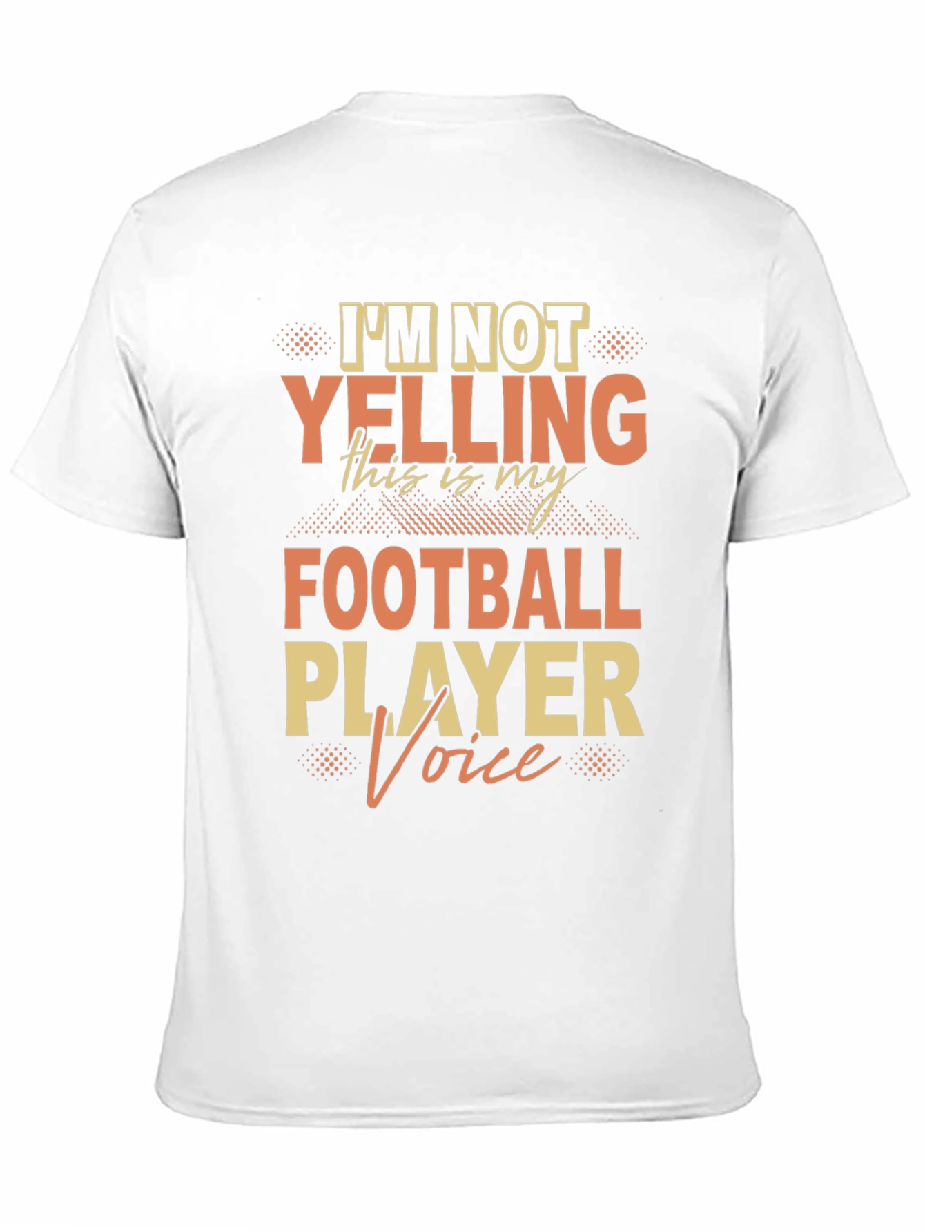 Football Player Voice T-Shirt - Novelty Fan Tee