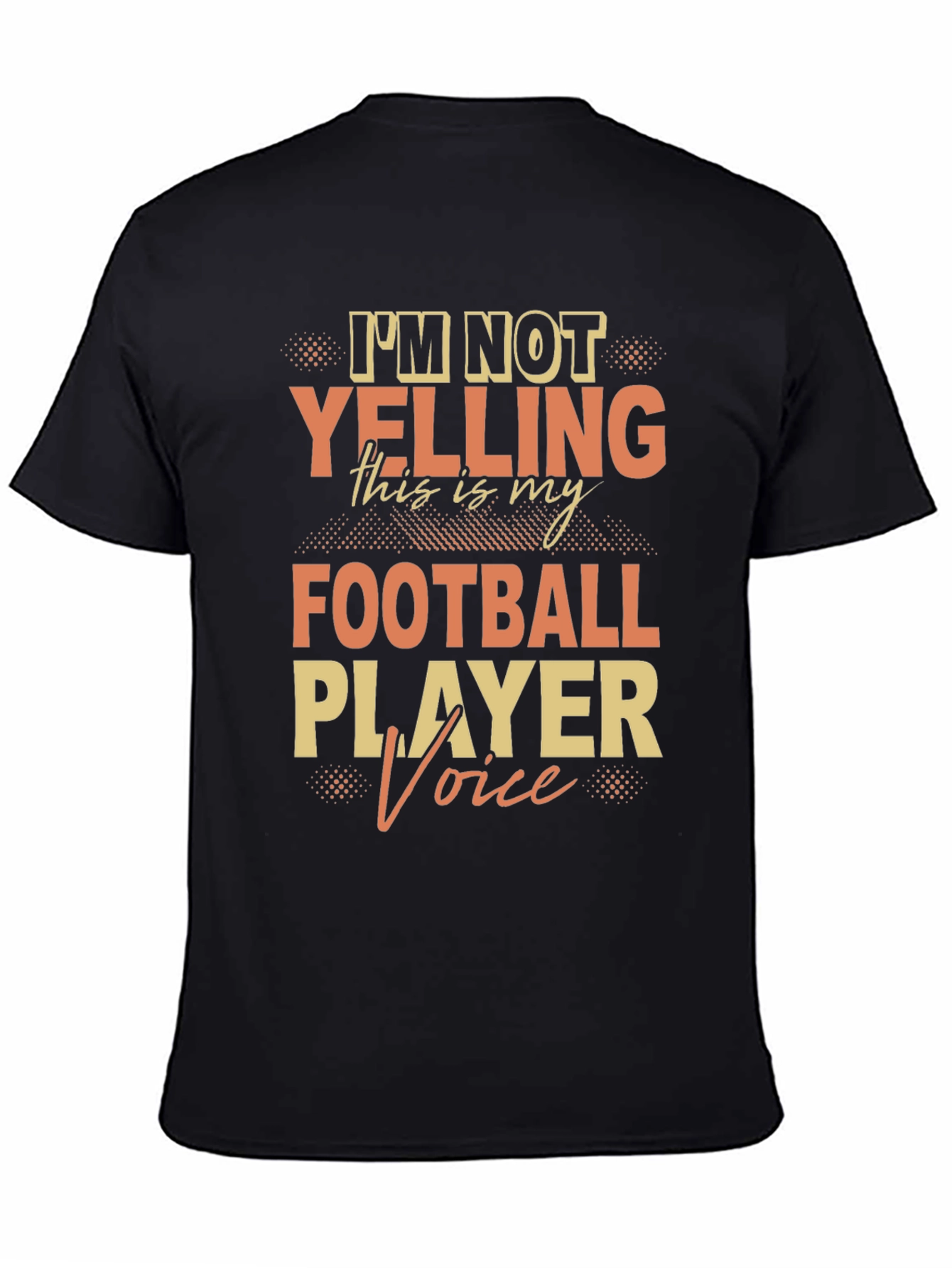 Football Player Voice T-Shirt - Novelty Fan Tee