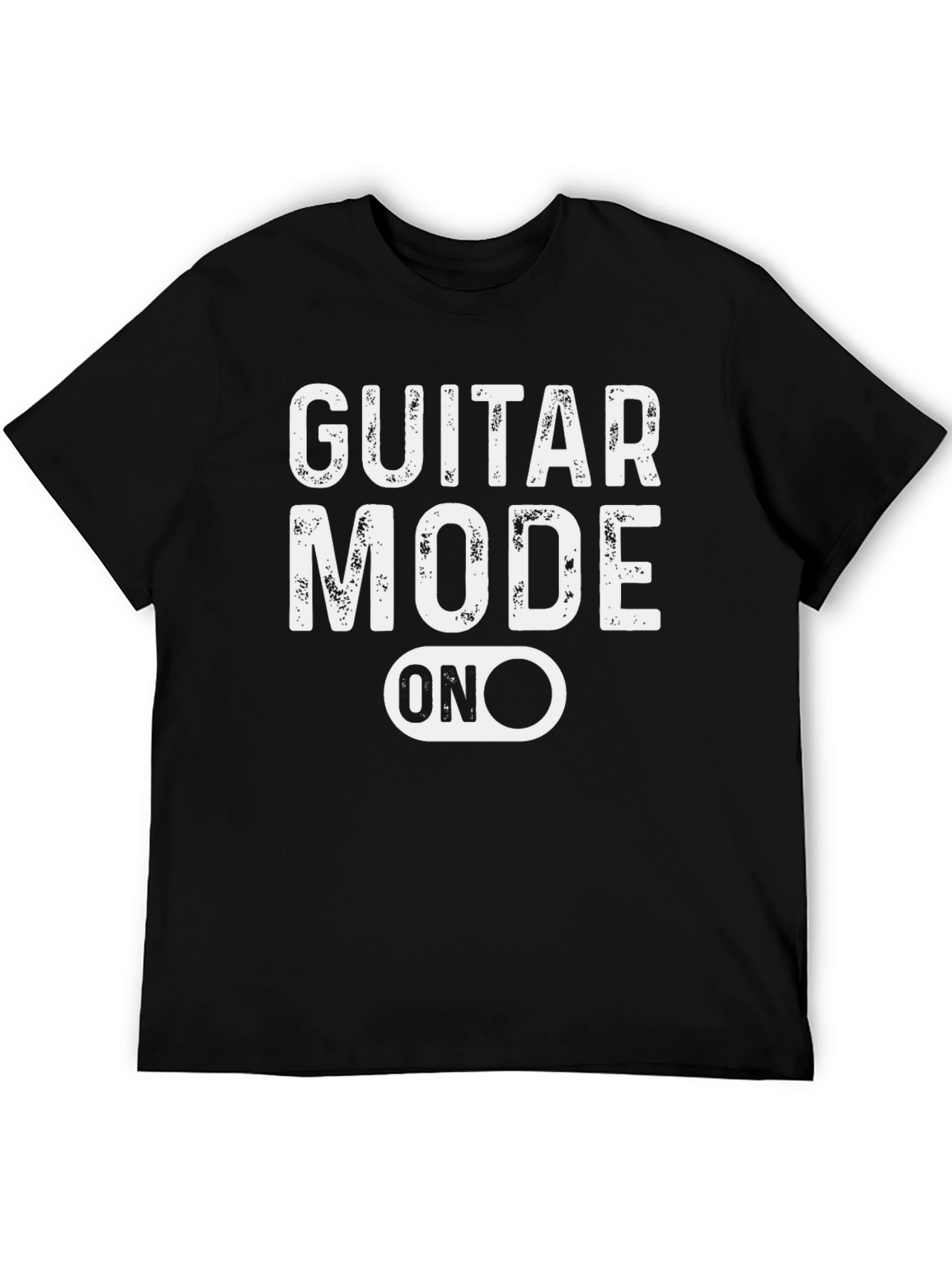 Guitar Mode On Black Graphic Tee