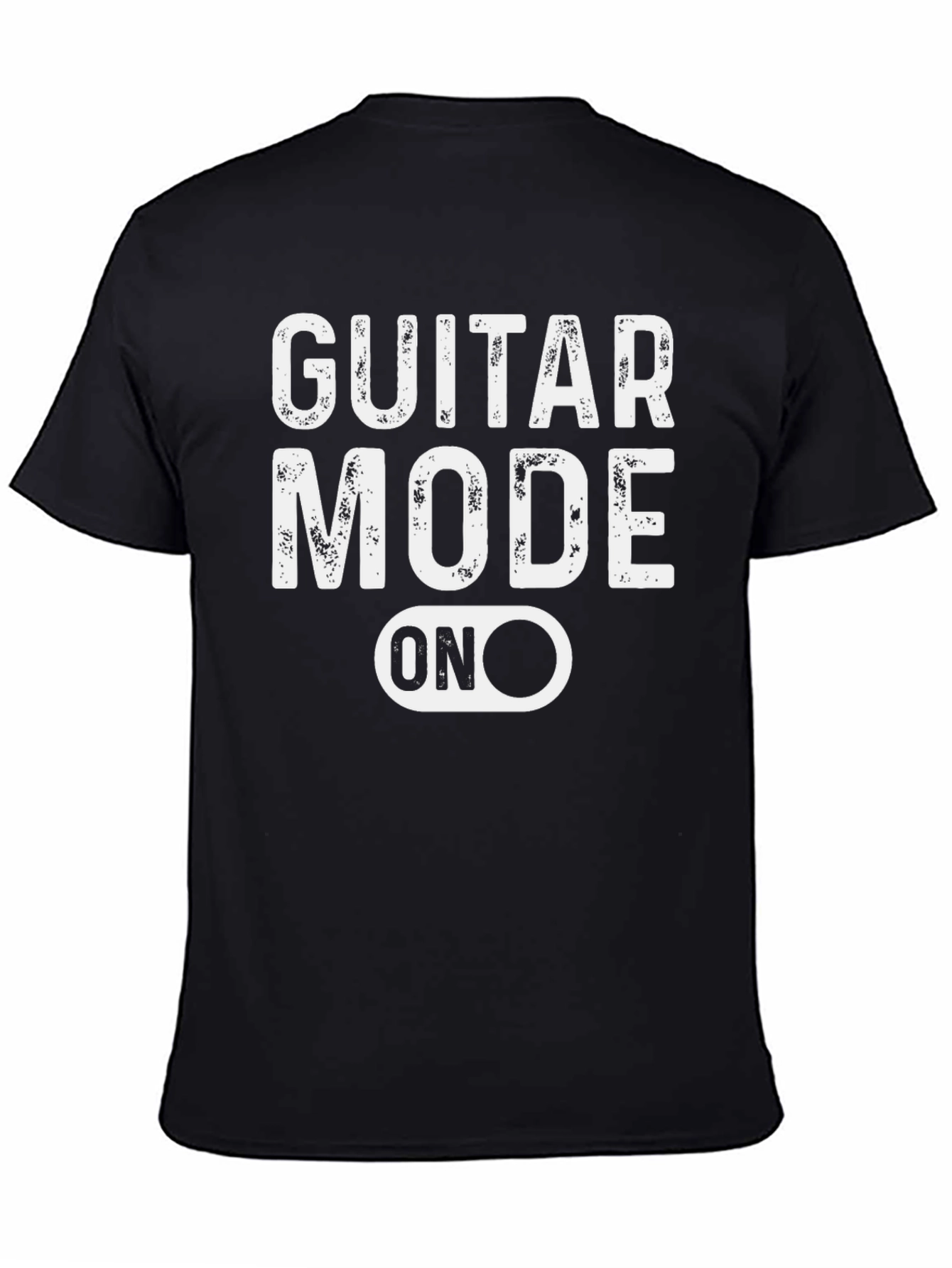 Guitar Mode On Black Graphic Tee