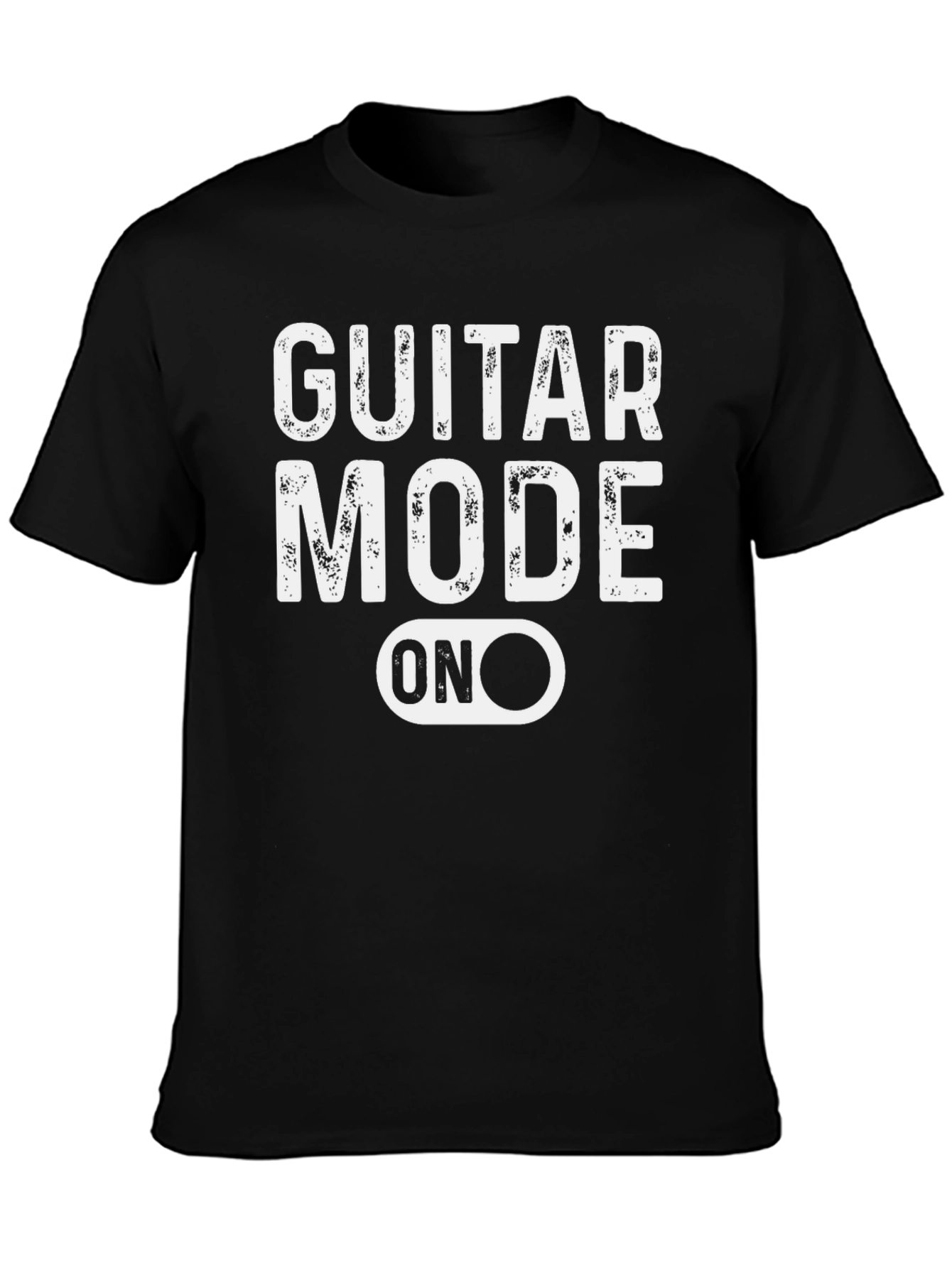 Guitar Mode On Black Graphic Tee