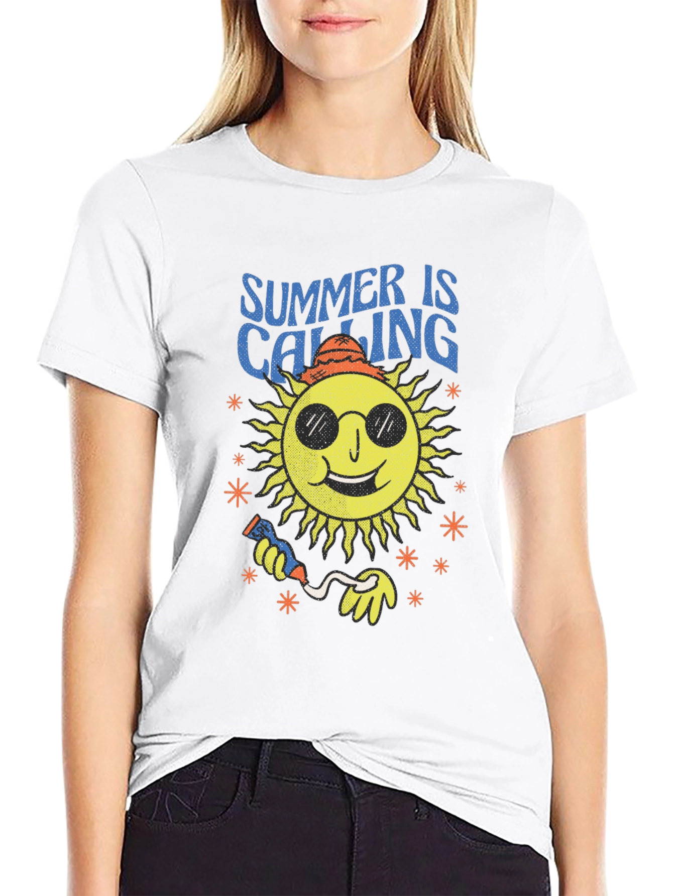 Summer Is Calling Black T-Shirt