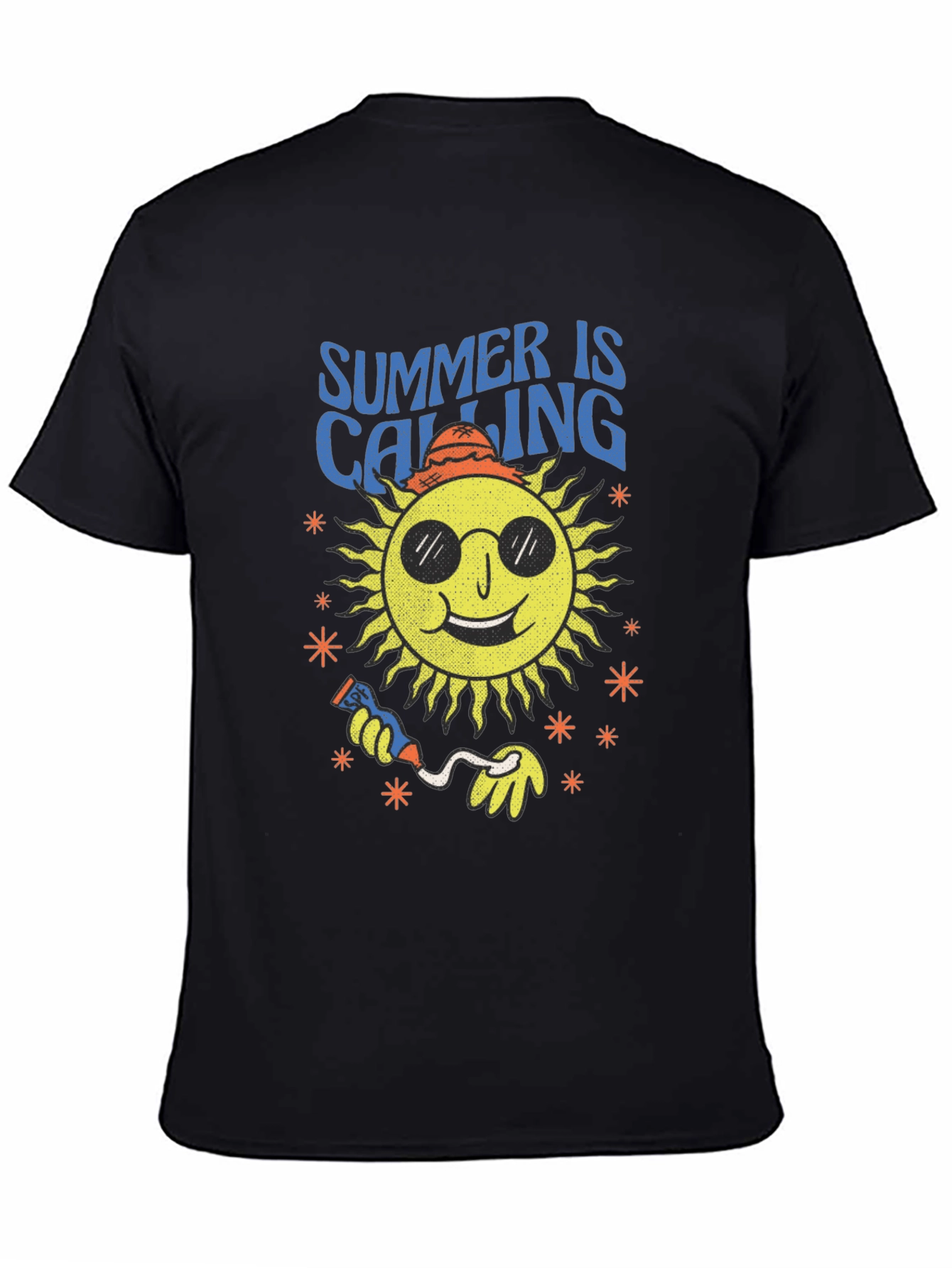 Summer Is Calling Black T-Shirt