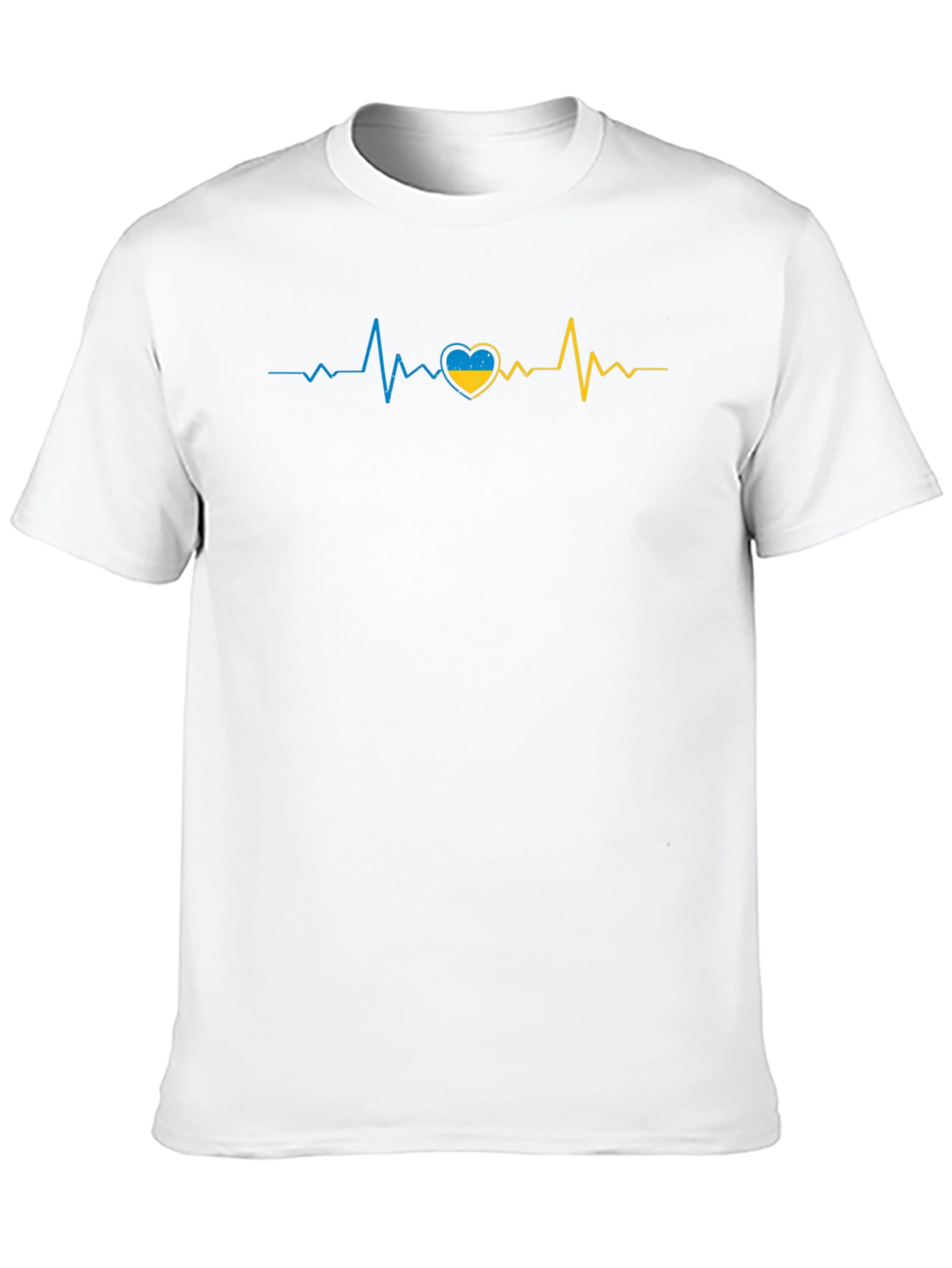 Ukraine Heartbeat T-Shirt - Support Ukraine