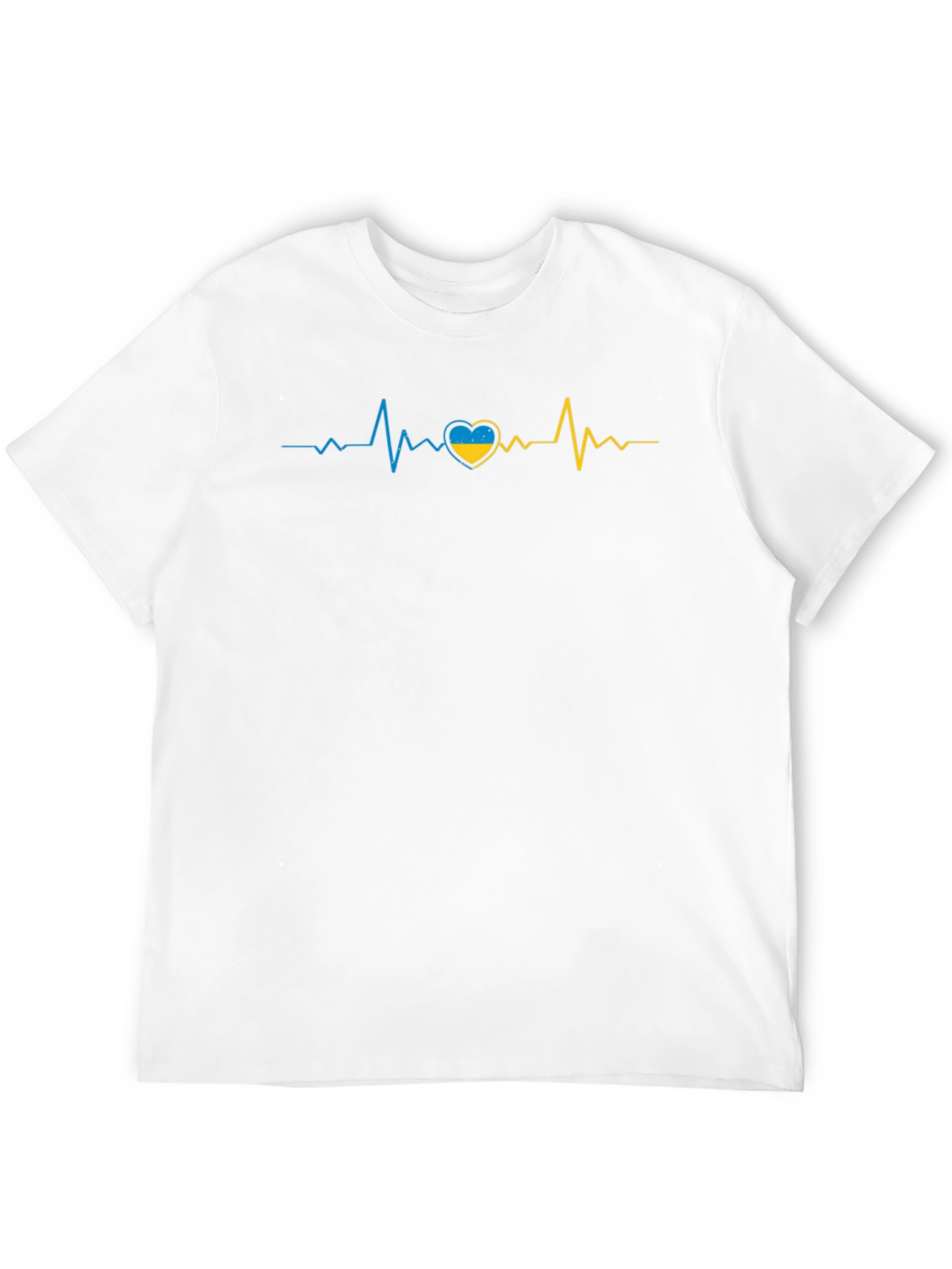 Ukraine Heartbeat T-Shirt - Support Ukraine