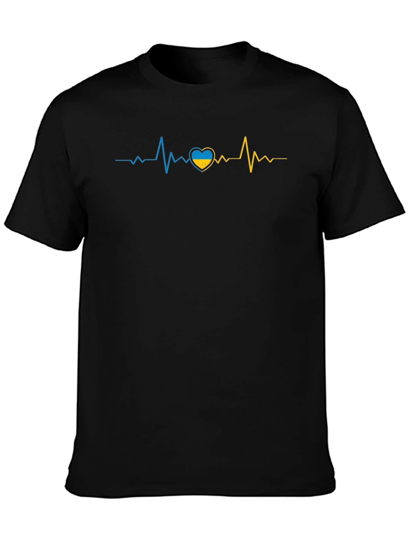 Ukraine Heartbeat T-Shirt - Support Ukraine