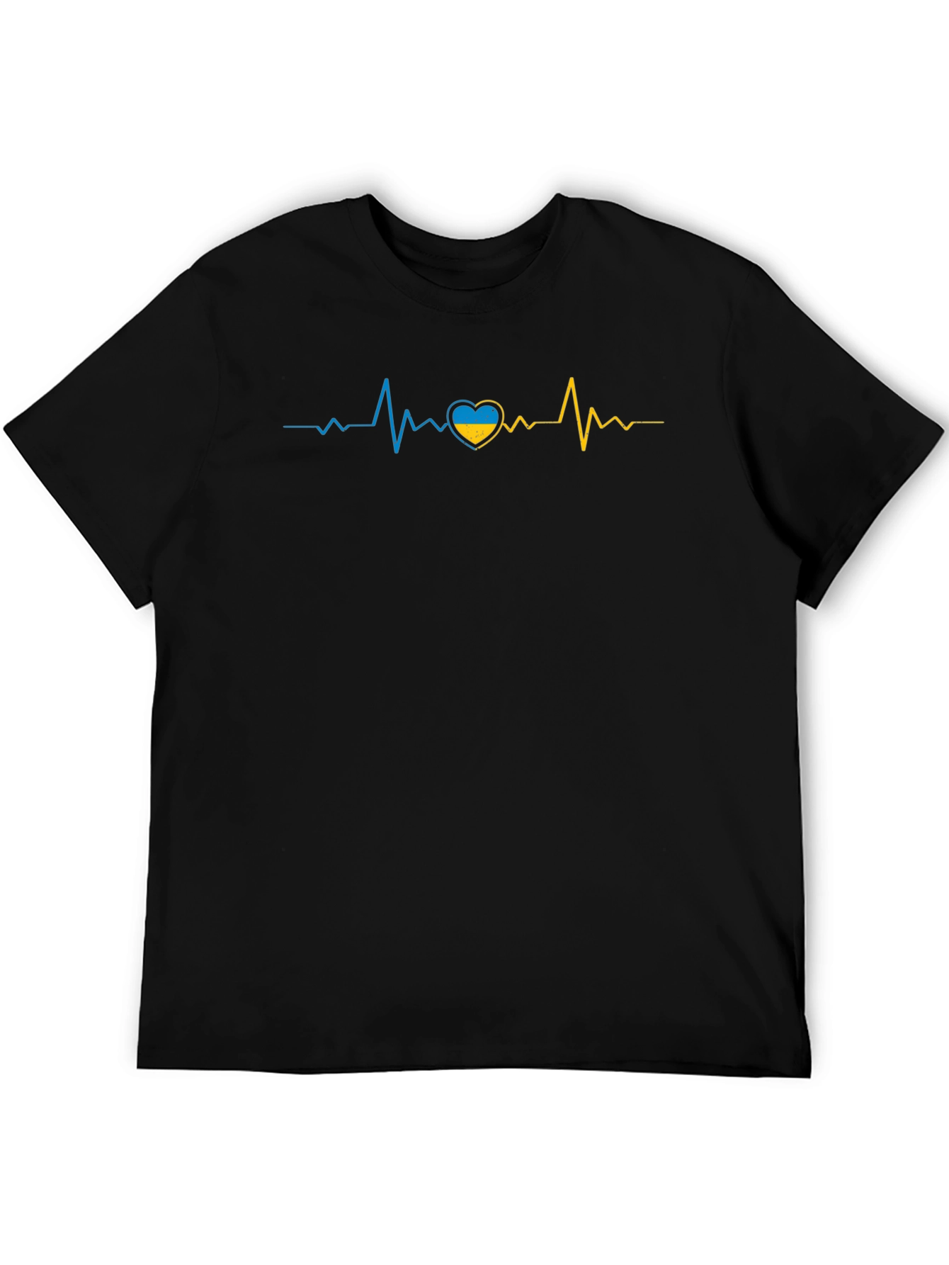 Ukraine Heartbeat T-Shirt - Support Ukraine