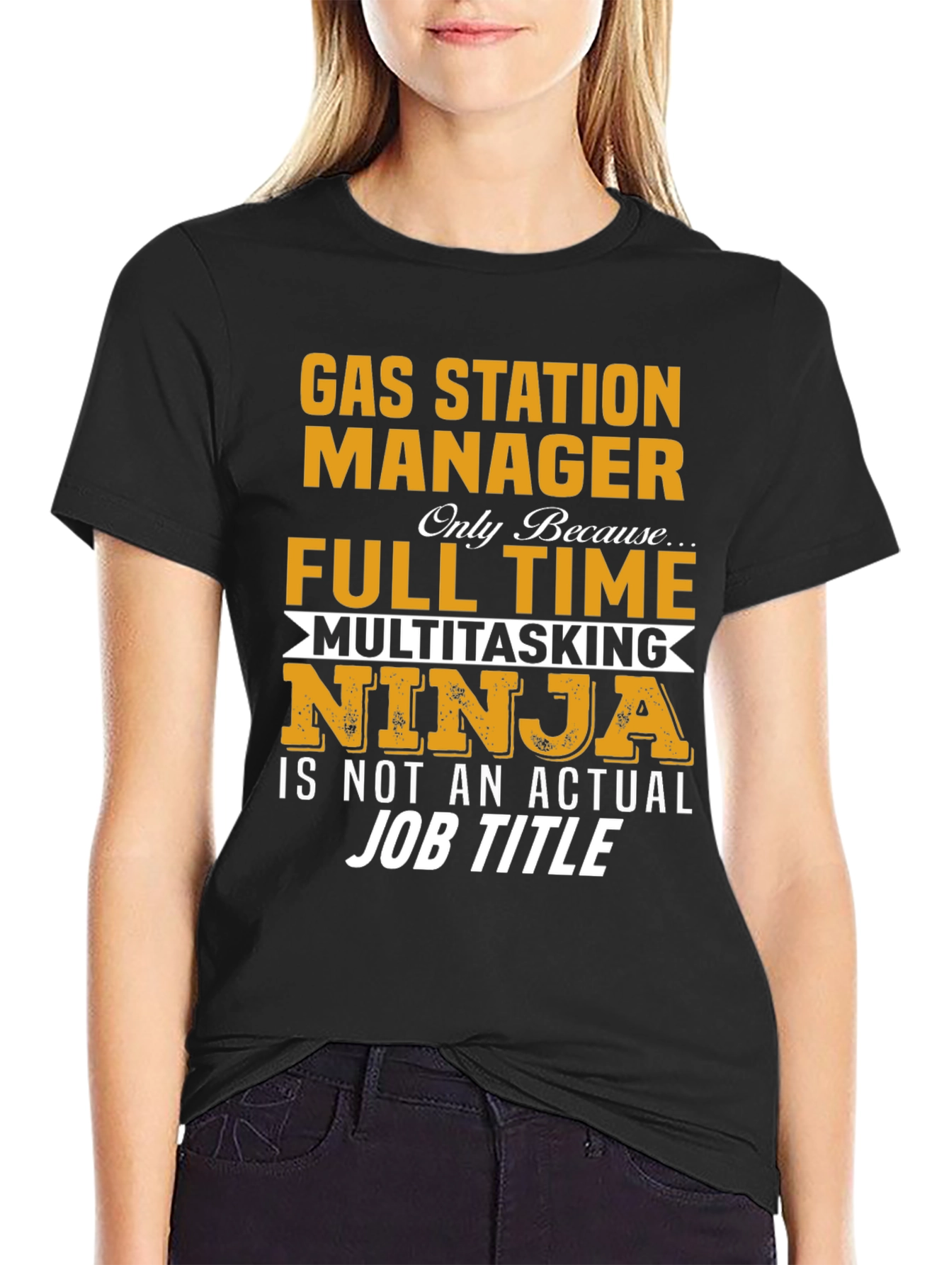 Gas Station Manager Multitasking Ninja T-Shirt