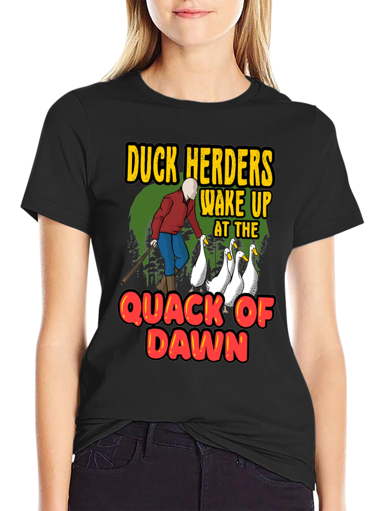 Duck Herders T-Shirt - Quack of Dawn