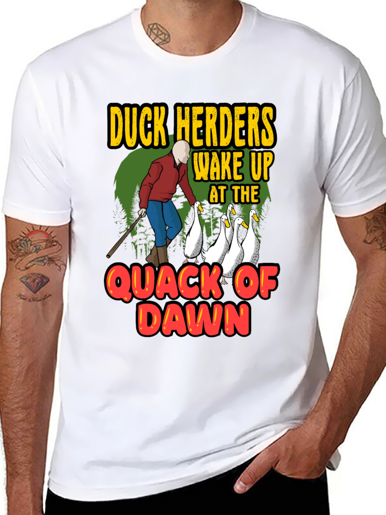 Duck Herders T-Shirt - Quack of Dawn