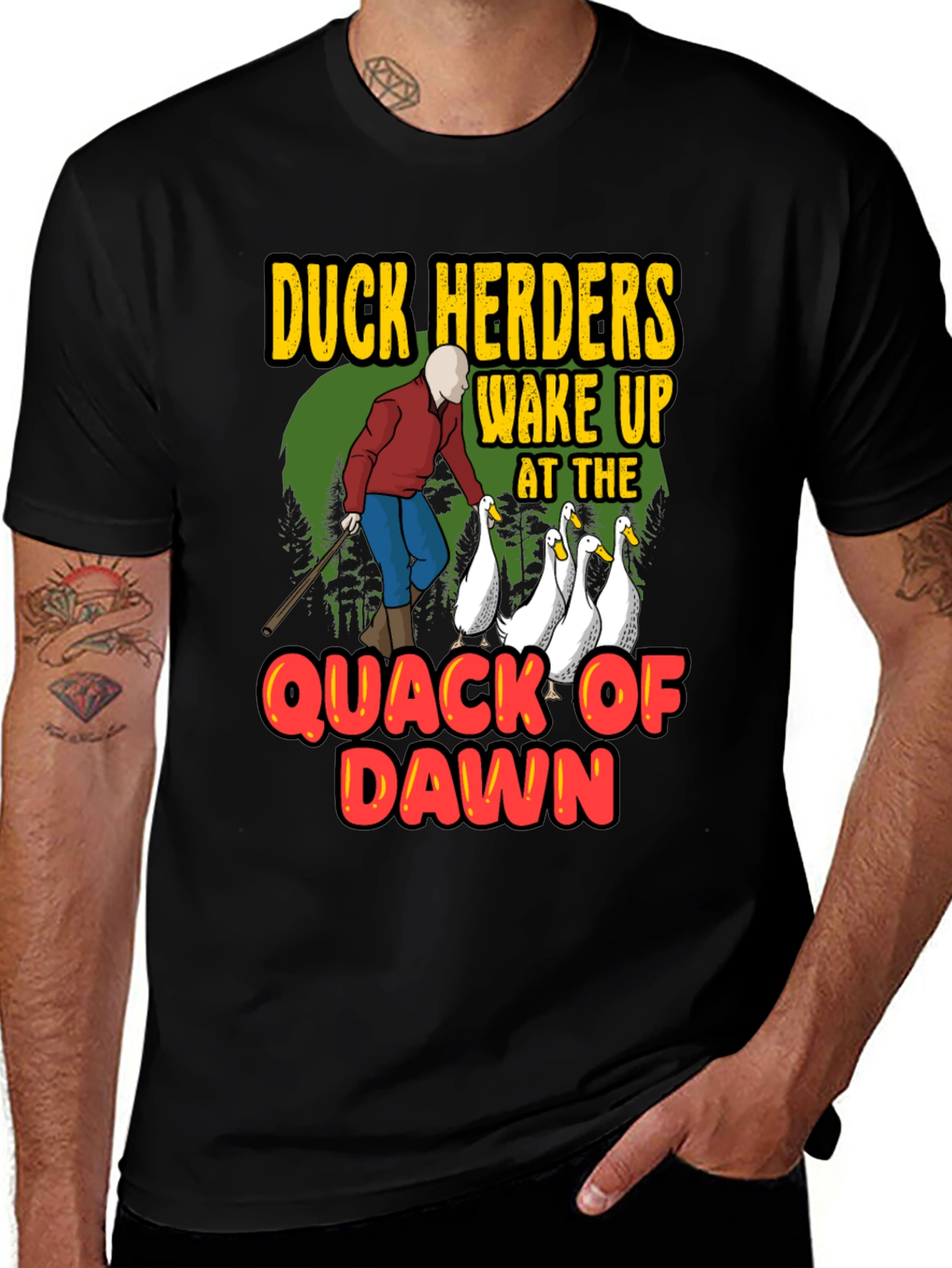 Duck Herders T-Shirt - Quack of Dawn