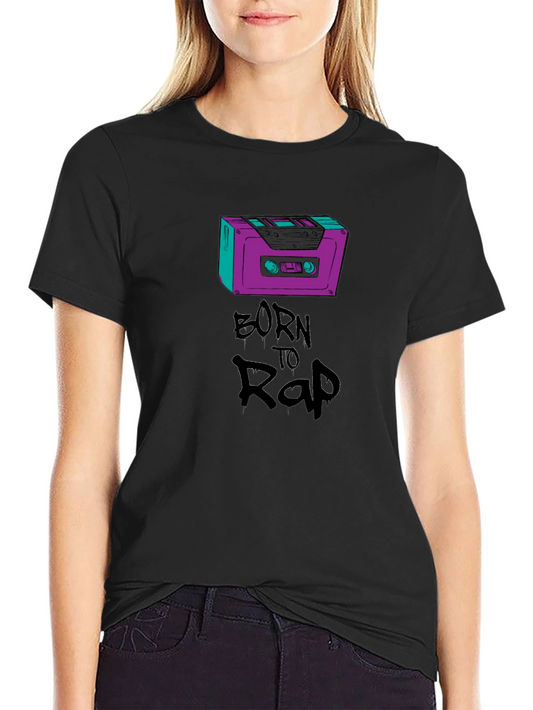 Born To Rap Cassette Tape Graphic Tee
