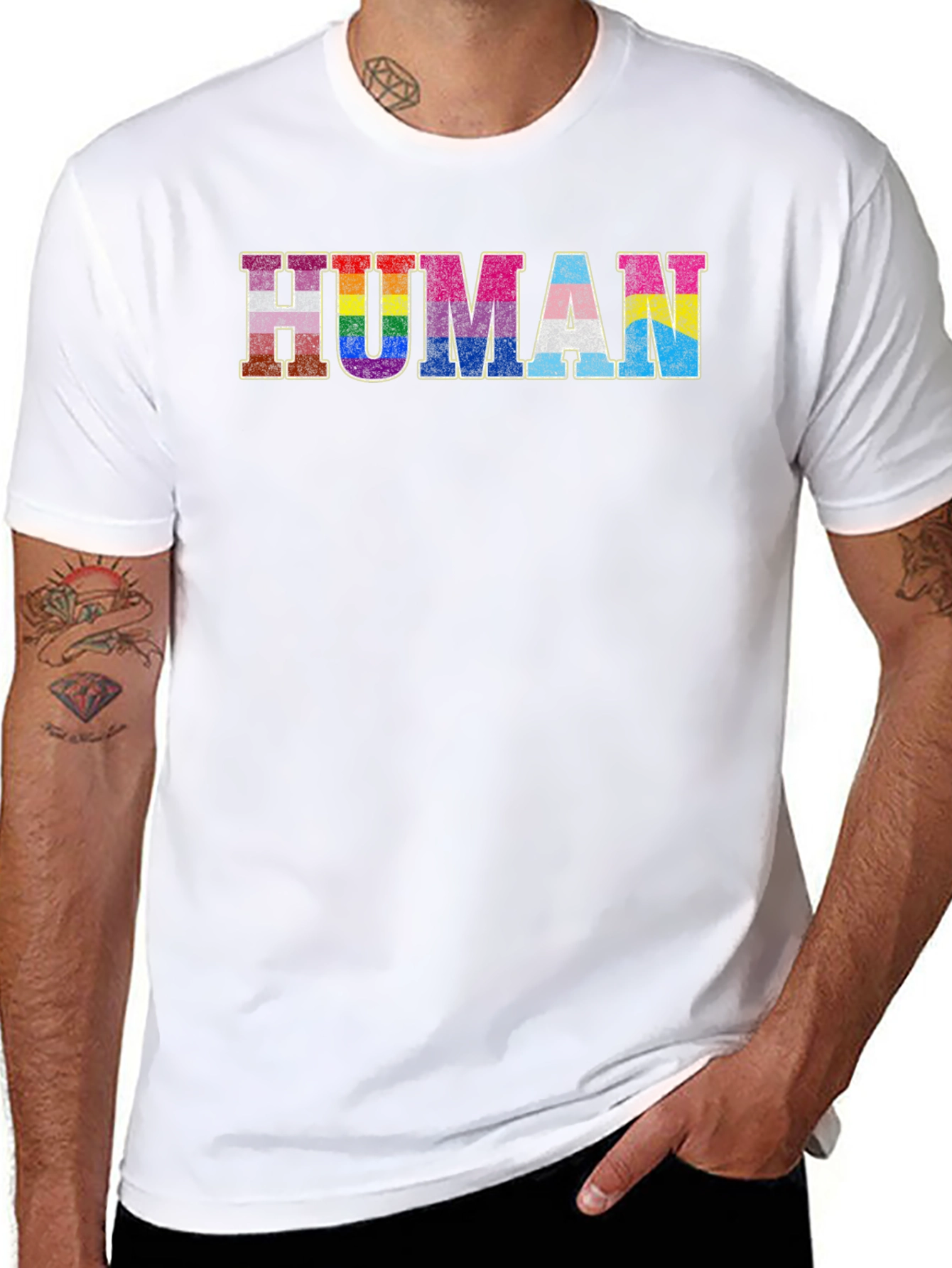 LGBTQ+ Pride Human Graphic Tee