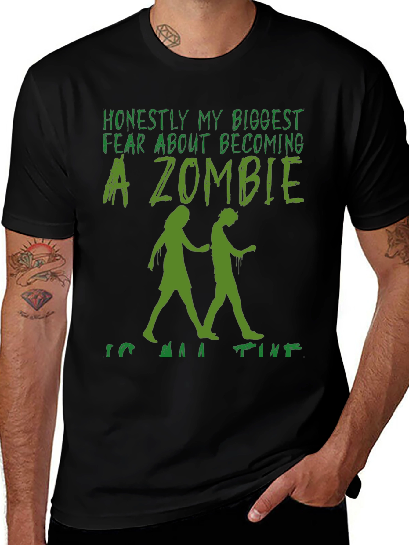 Zombie Fear T-Shirt - Funny Graphic Tee