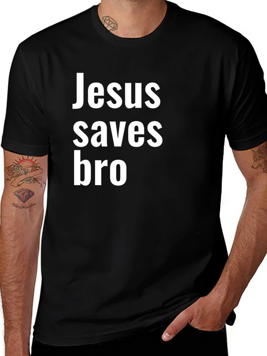 Jesus Saves Bro T-Shirt - Christian Humor Tee